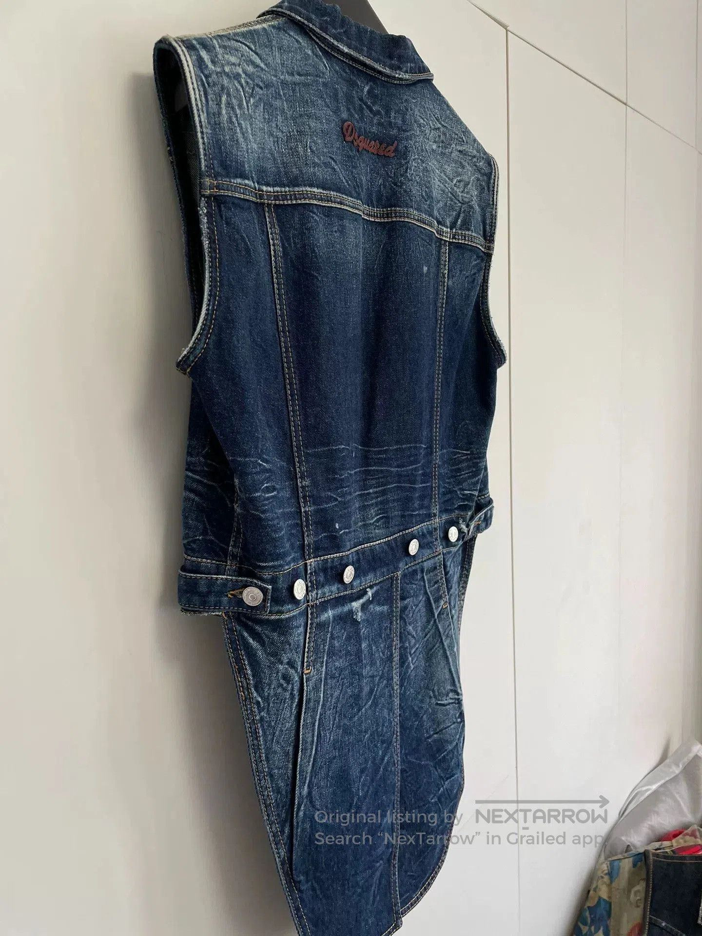 Dsquared2 DSQUARED2 Tuxedo Design Denim Vest. Size US S / EU 44-46 / 1 - 8 Thumbnail