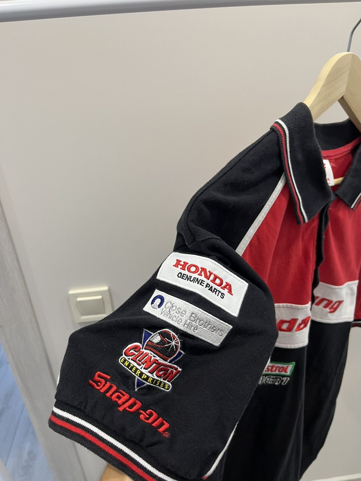 Honda Vintage y2k 90s Honda Racing polo shirt Size US L / EU 52-54 / 3 - 5 Thumbnail