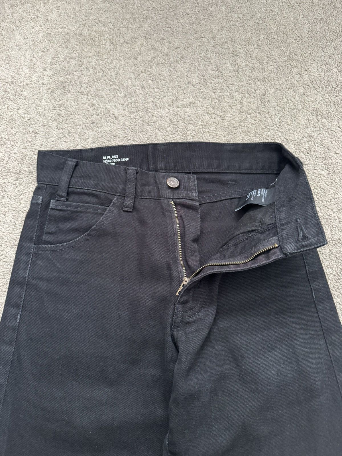 Celine SS20 Celine by Hedi Slimane Black Serge Flared Denim Jeans Size US 26 / EU 42 - 6 Thumbnail