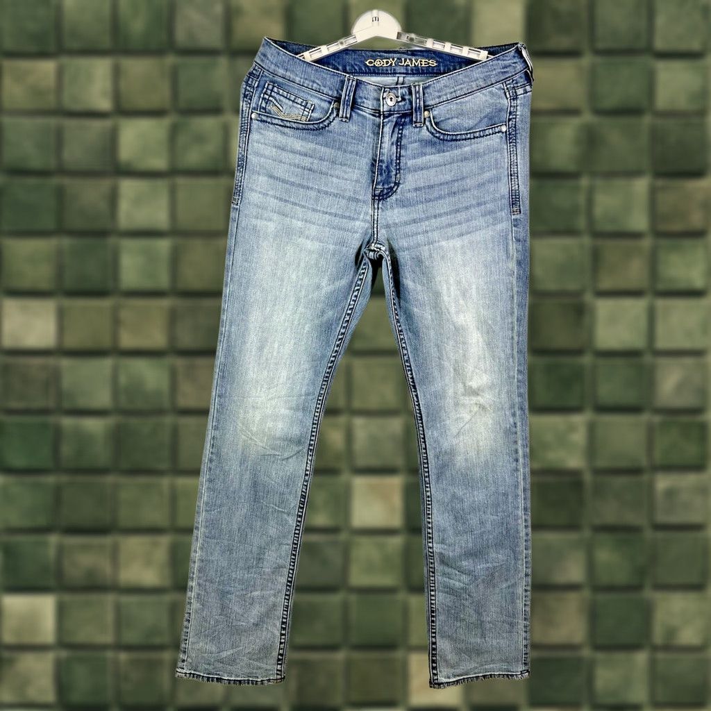 Cody James Cody James Jeans Western Blue Light Wash 32x34 Denim 5-Pocket Regular Mens Cowboy Theme Vintage: No Size US 32 / EU 48 - 1 Thumbnail