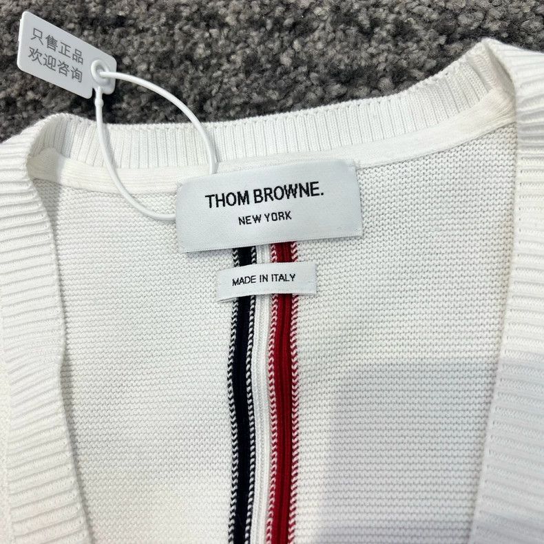 Thom Browne Thom browne Size 2 New knitted pocket, back stripe, cardig Size M / US 6-8 / IT 42-44 - 7 Thumbnail