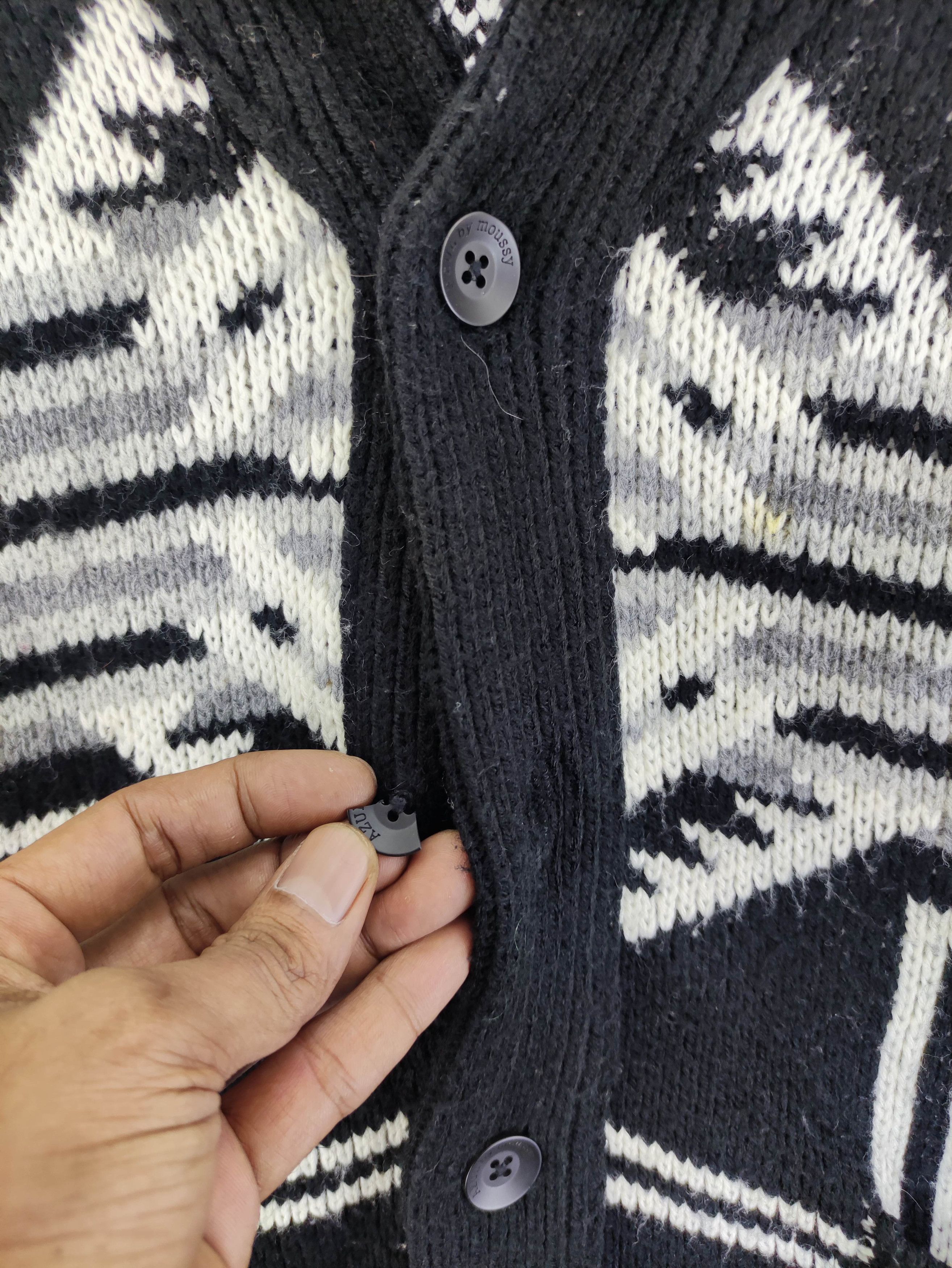Aran Isles Knitwear Vintage Azul By Azul Cardigan Wool Knit Sweater Size M / US 6-8 / IT 42-44 - 2 Thumbnail