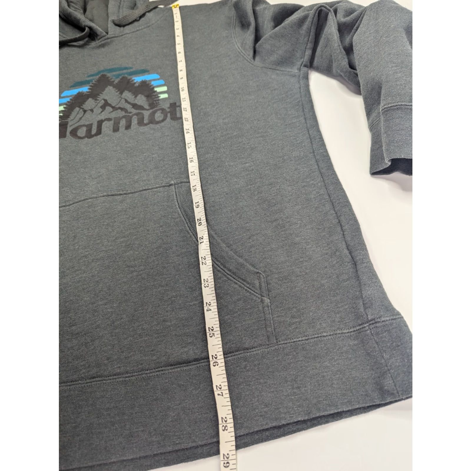 Marmot Marmot Mountain Logo Grey Sweater Hoodie Men Large Cotton Blend Logo Pullover Hooded All Seasons Outdoor Jacket? Size US L / EU 52-54 / 3 - 6 Thumbnail