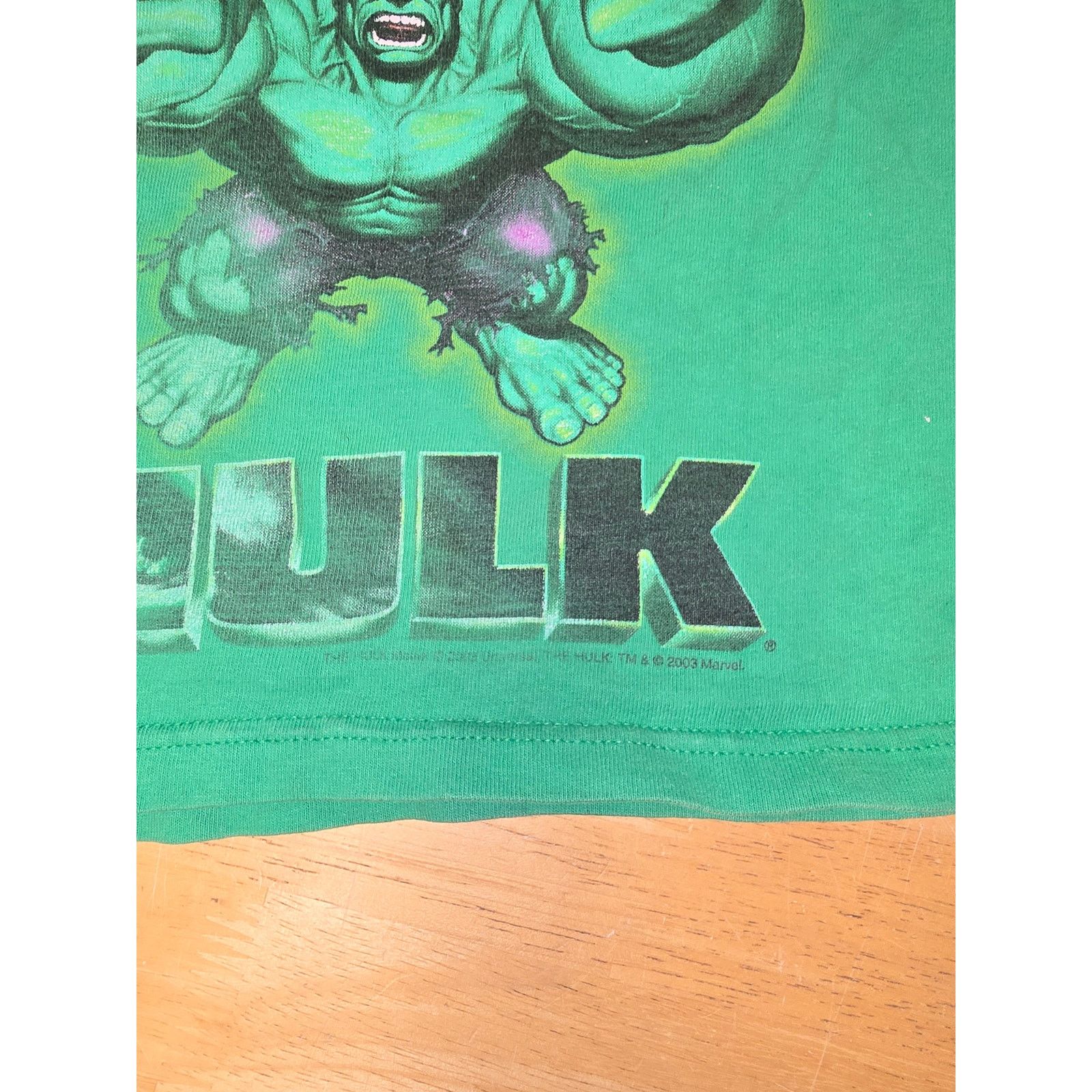 Vintage Marvel Hulk Tee Y2K Green Graphic M 6 Kids Superhero Shirt Size US M / EU 48-50 / 2 - 3 Thumbnail