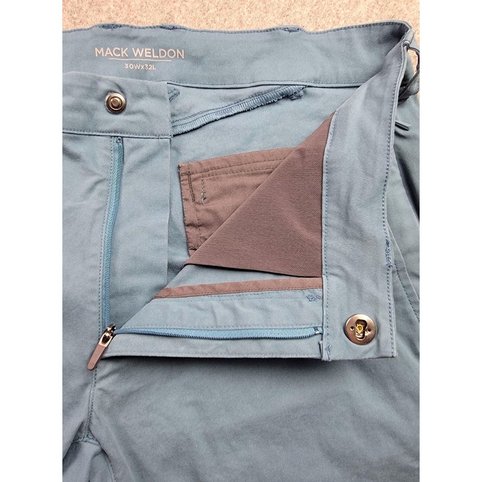 Vintage Mack Weldon Pants Mens 30x32 Blue Commuter Slim Fit Stretch Lyocell Performance Size US 30 / EU 46 - 6 Thumbnail