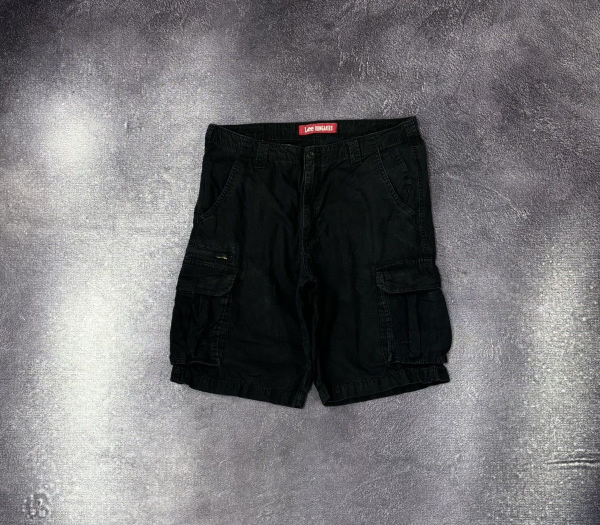 Lee Vintage Lee Dungarees Y2K Military Hype Black Cargo Shorts Size US 34 / EU 50 - 1 Thumbnail