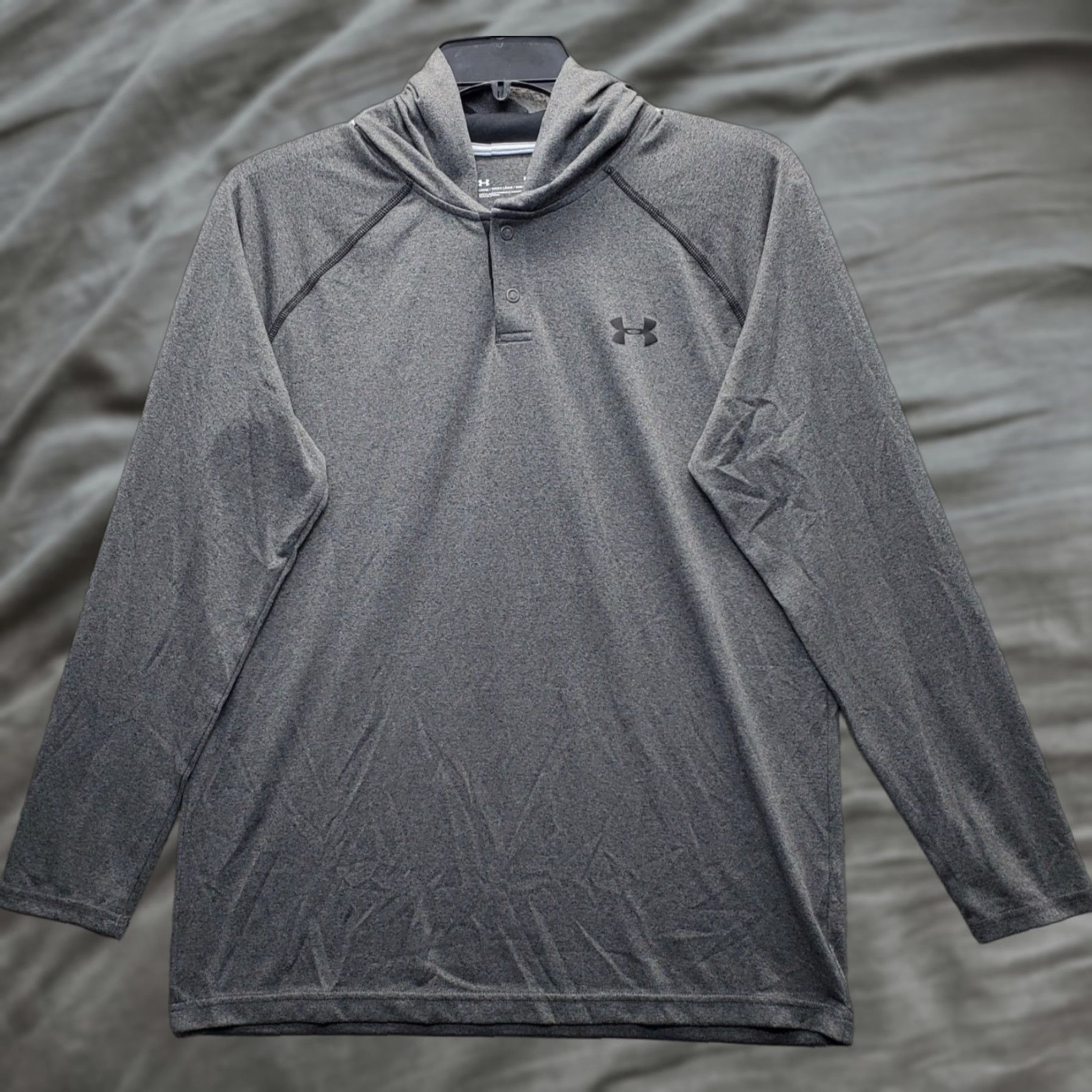 Under Armour Under Armour Hoodie Mens M Gray Regular Fit HeatGear Long Sleeve Logo Size US M / EU 48-50 / 2 - 1 Thumbnail
