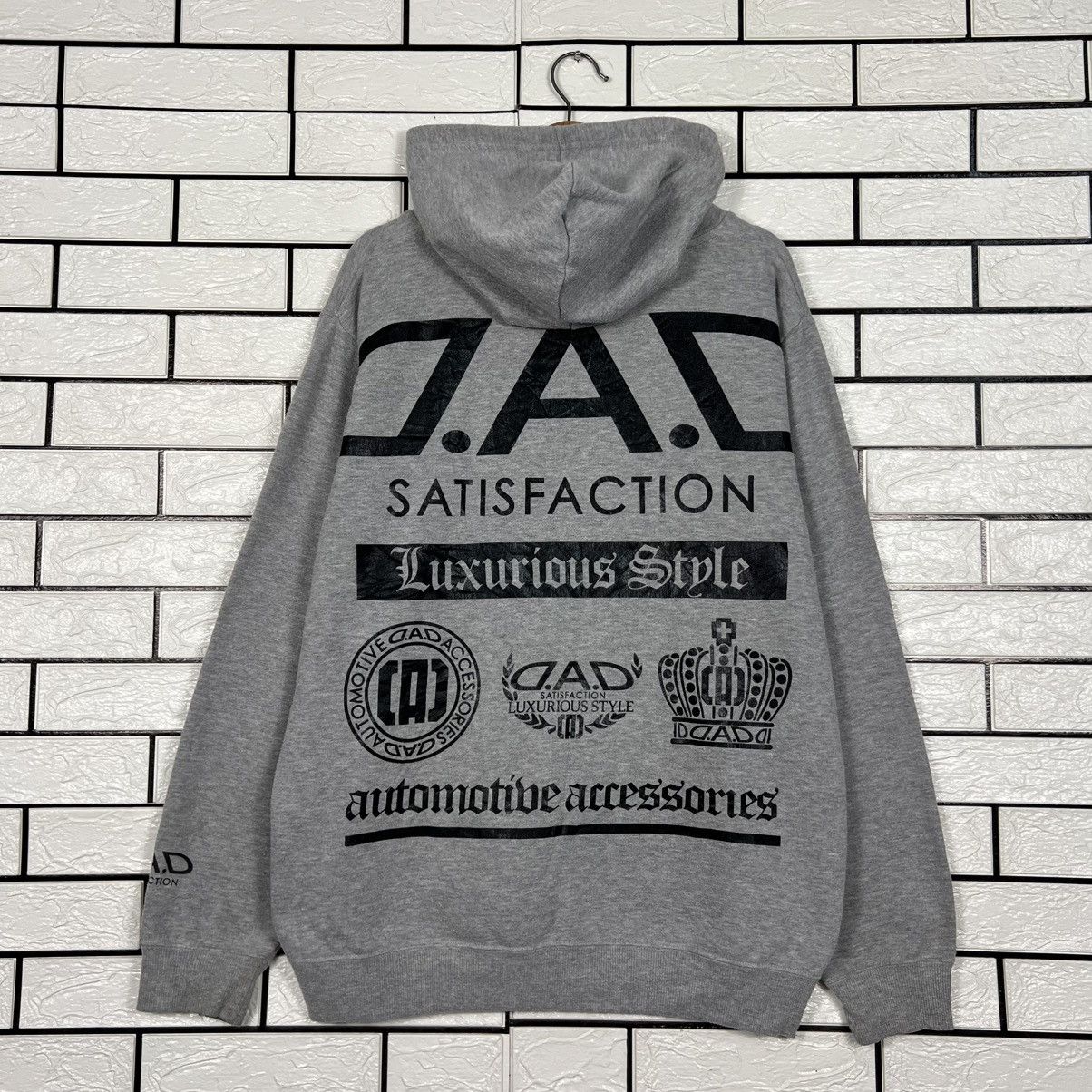 Japanese Brand D.A.D Satisfaction Automotive Big Logo Hoodies #4262-C194 Size US XL / EU 56 / 4 - 14 Thumbnail