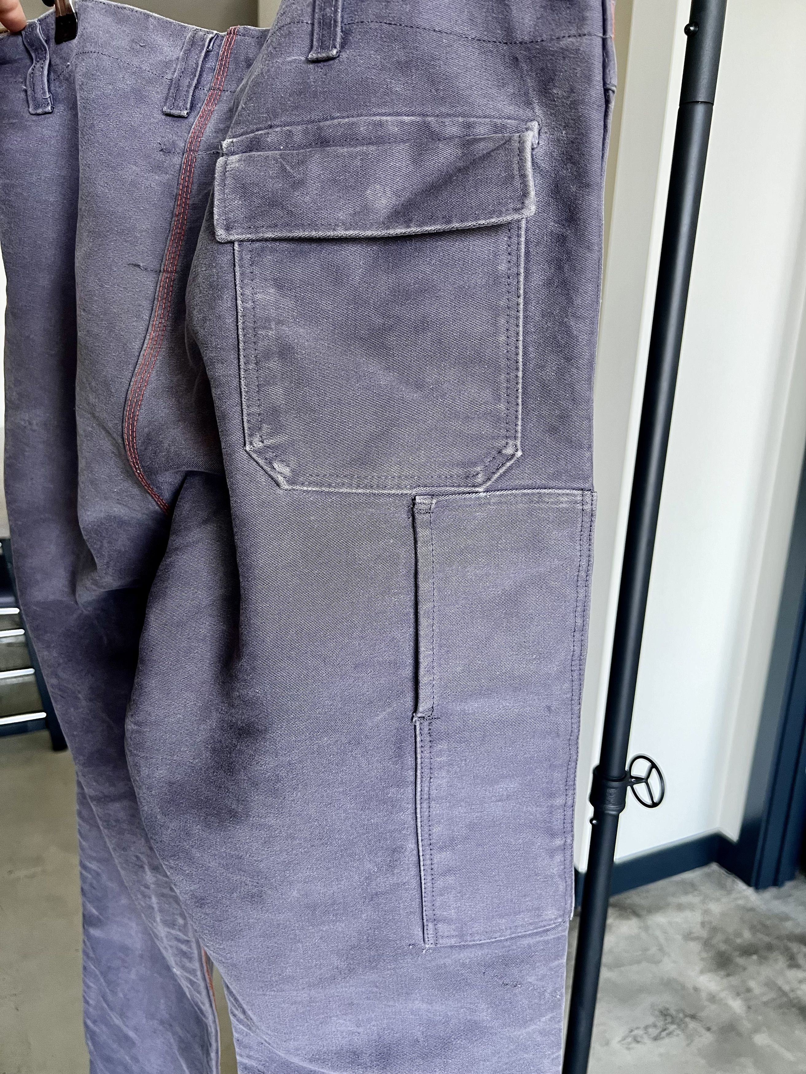 Vintage Vintage German Fireman Cargo Pants lavender Size 38 x 30 Size US 38 / EU 54 - 4 Thumbnail