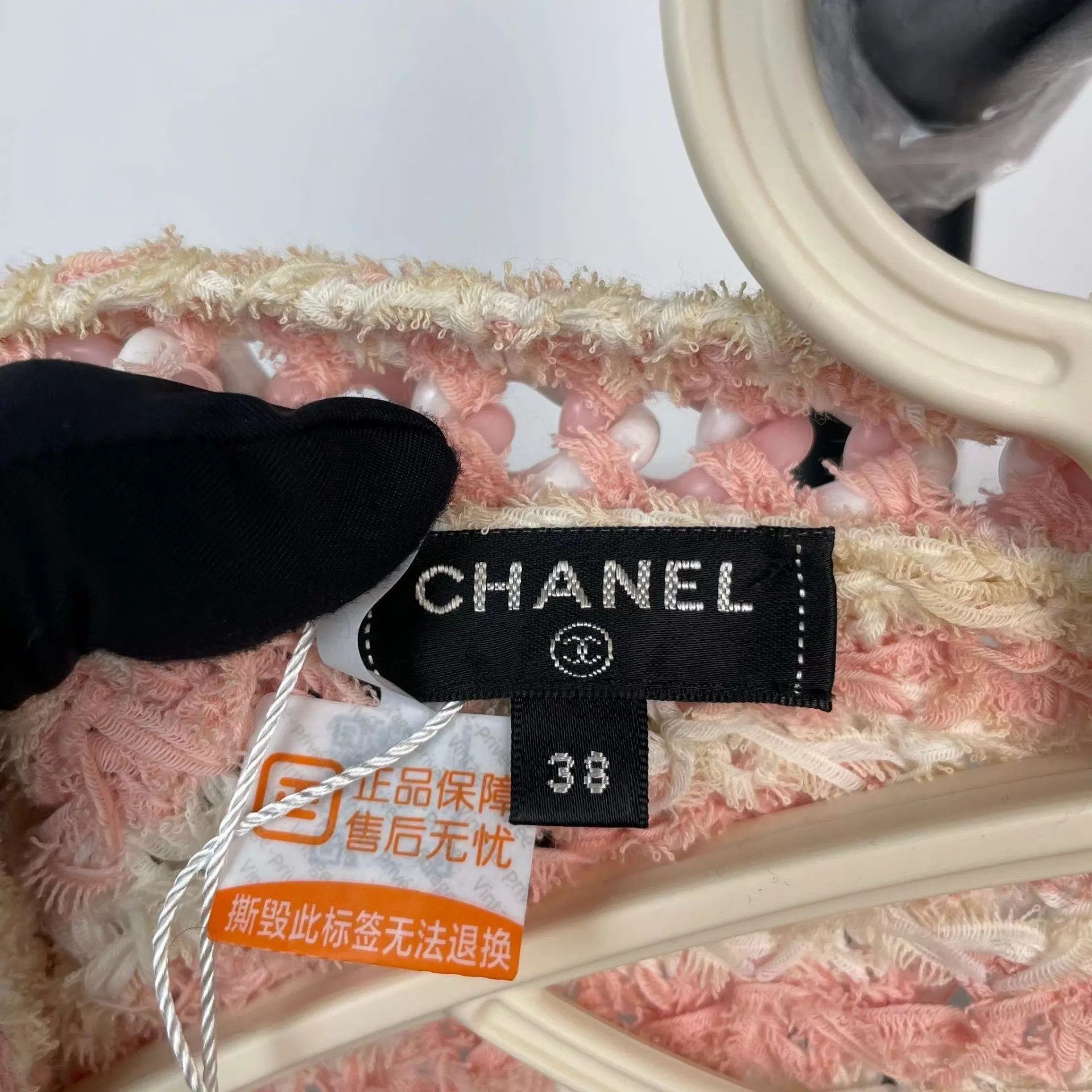Chanel Chanel Pink Knit Jacket 38 Size S / US 4 / IT 40 - 4 Thumbnail