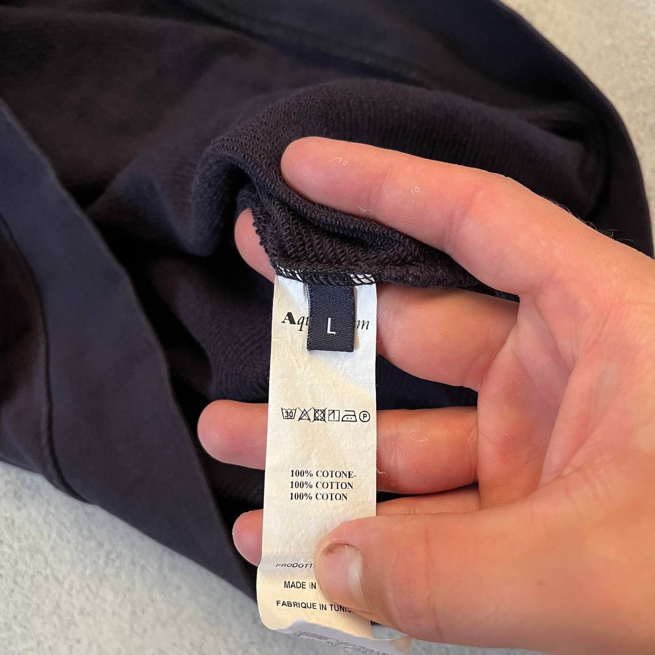 Aquascutum × Vintage Vintage Aquascutum Boxy Logo Faded Sweatshirt Size US L / EU 52-54 / 3 - 11 Thumbnail