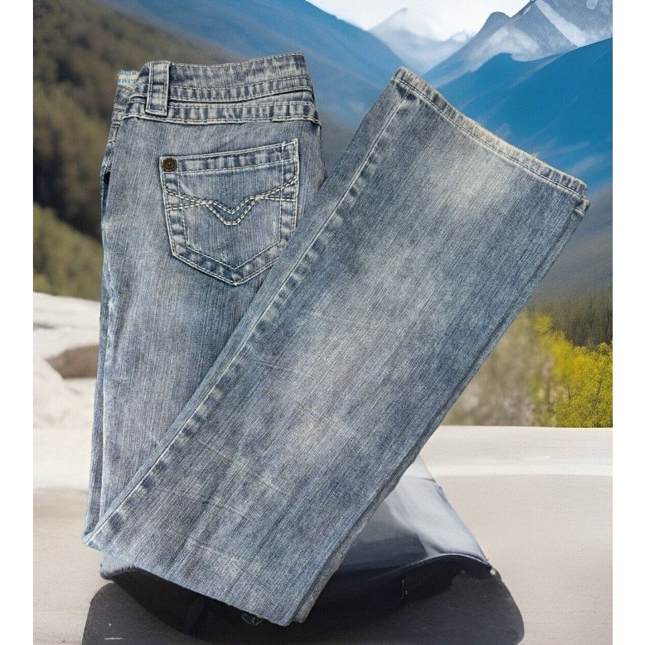 Harley Davidson Harley Davidson Jeans Size 6 Distressed Flair Bottom Size 28" / US 6 / IT 42 - 1 Thumbnail