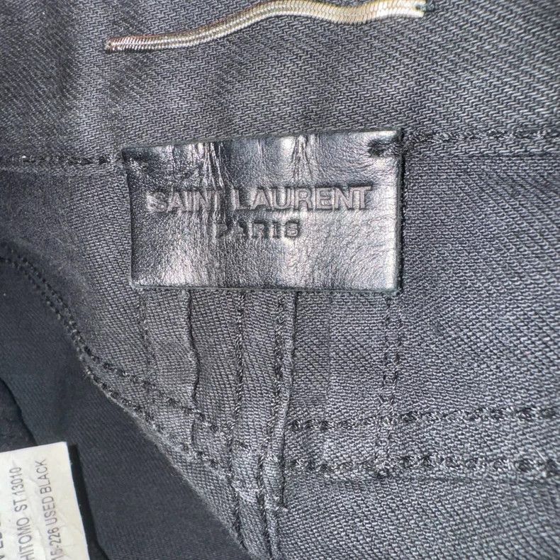 Saint Laurent Paris Saint Laurent 16FW Sample Distressed Denim Jeans Size US 29 - 5 Thumbnail