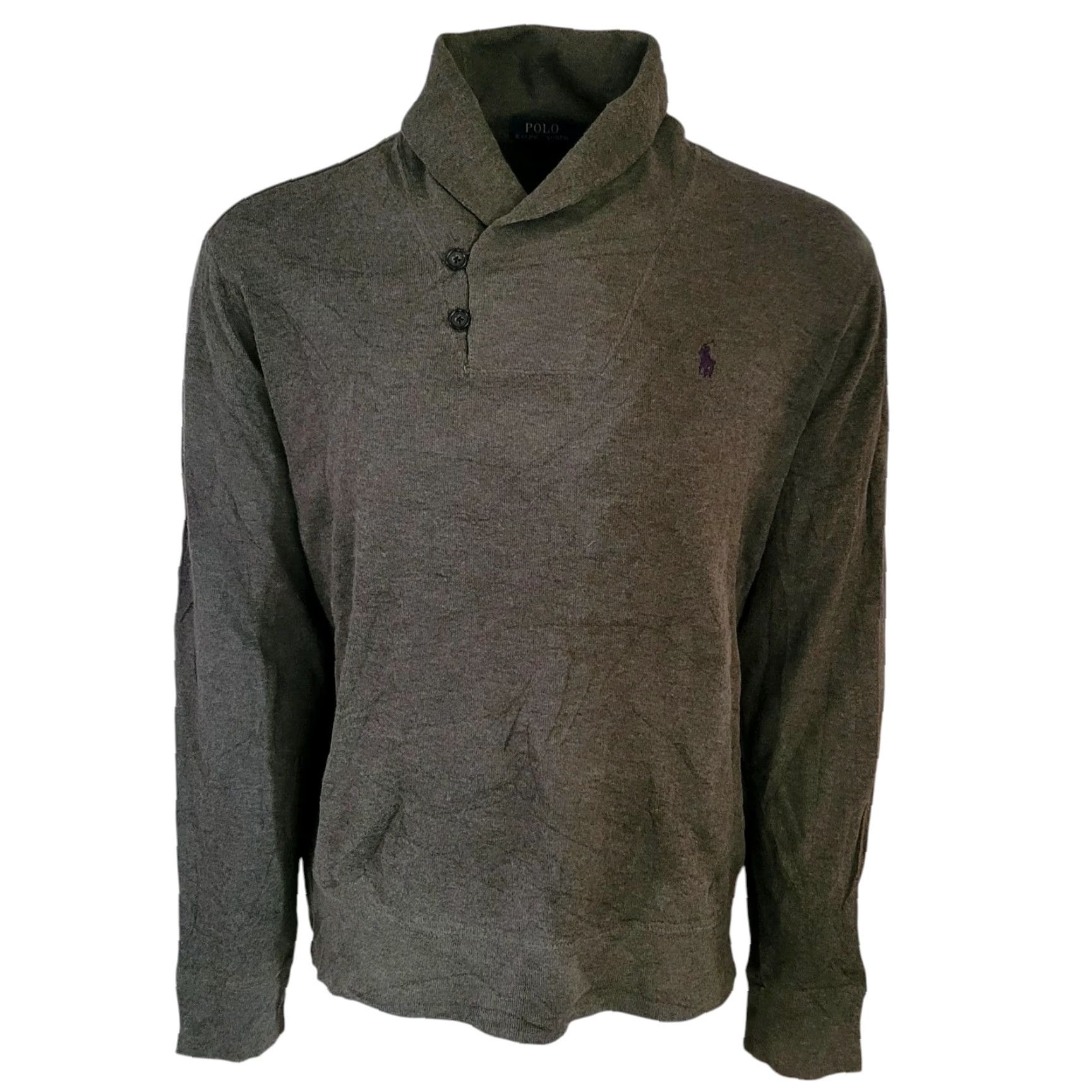 Polo Ralph Lauren Polo Ralph Lauren Estate Rib Shawl Collar Pullover Olive Green – Size L Size US XL / EU 56 / 4 - 2 Thumbnail