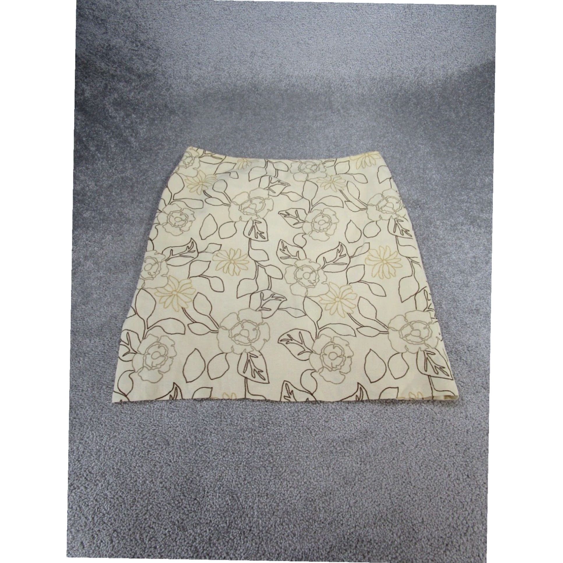 Pendleton Pendleton Beige Floral Knee Length Pencil Skirt Womens 16 Size 38" / US 16 / IT 52 - 8 Thumbnail