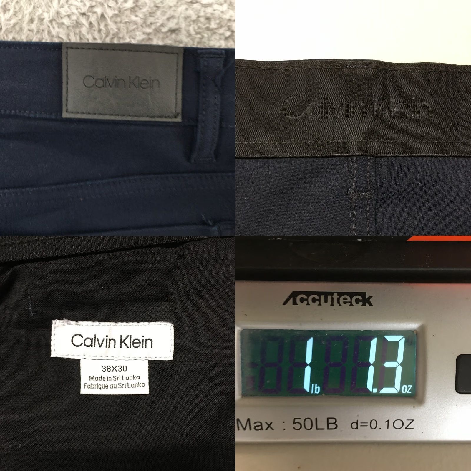 Calvin Klein Calvin Klein Pants Womens 38x30 Blue High Rise Zip Fly Chino Straight Regular Front Flat Vintage: No Size 26" / US 2 / IT 38 - 9 Thumbnail