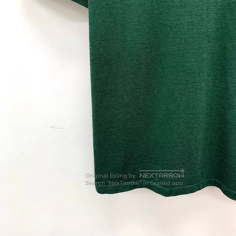 Loewe Loewe 25 Green Logo Embroidered Cotton Jersey Short Sleeve Size L / US 10 / IT 46 - 4 Thumbnail