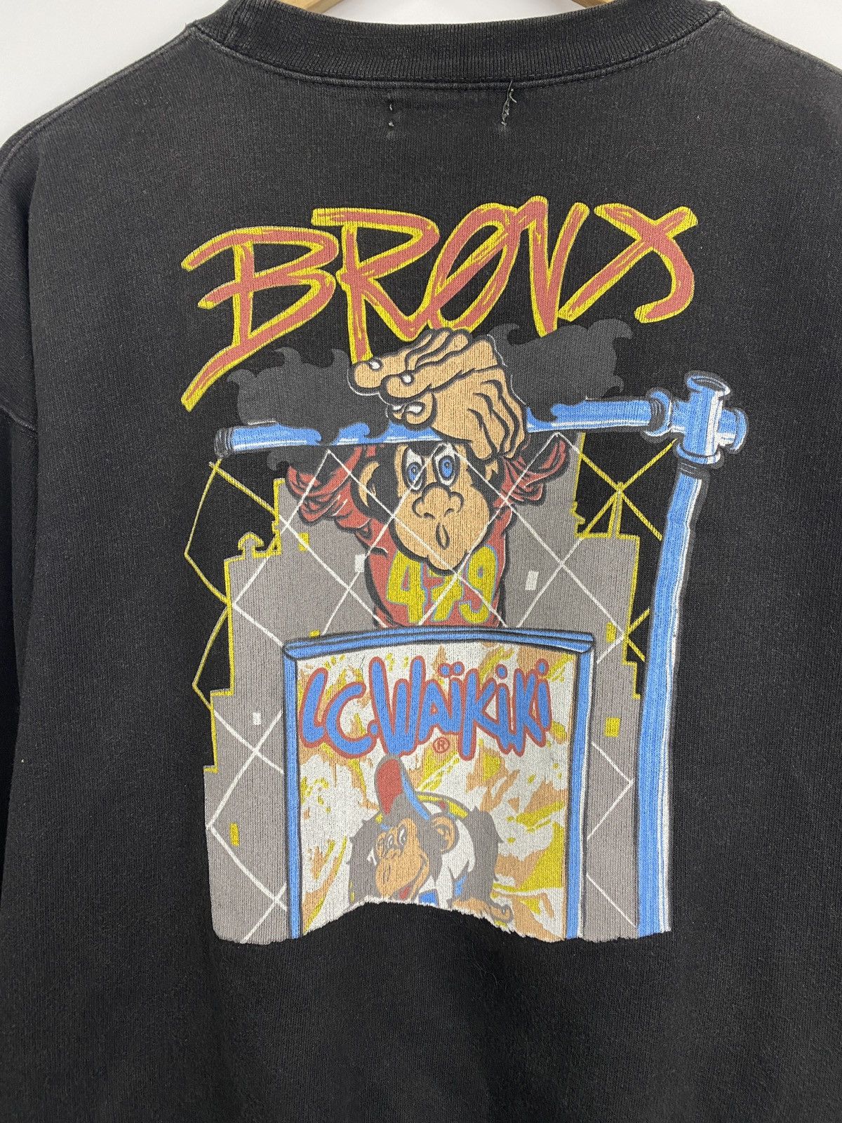 Vintage 🇺🇸 Vintage 80s Lc Waikiki USA Bronx Sweatshirt Rare Retro Size US M / EU 48-50 / 2 - 9 Thumbnail