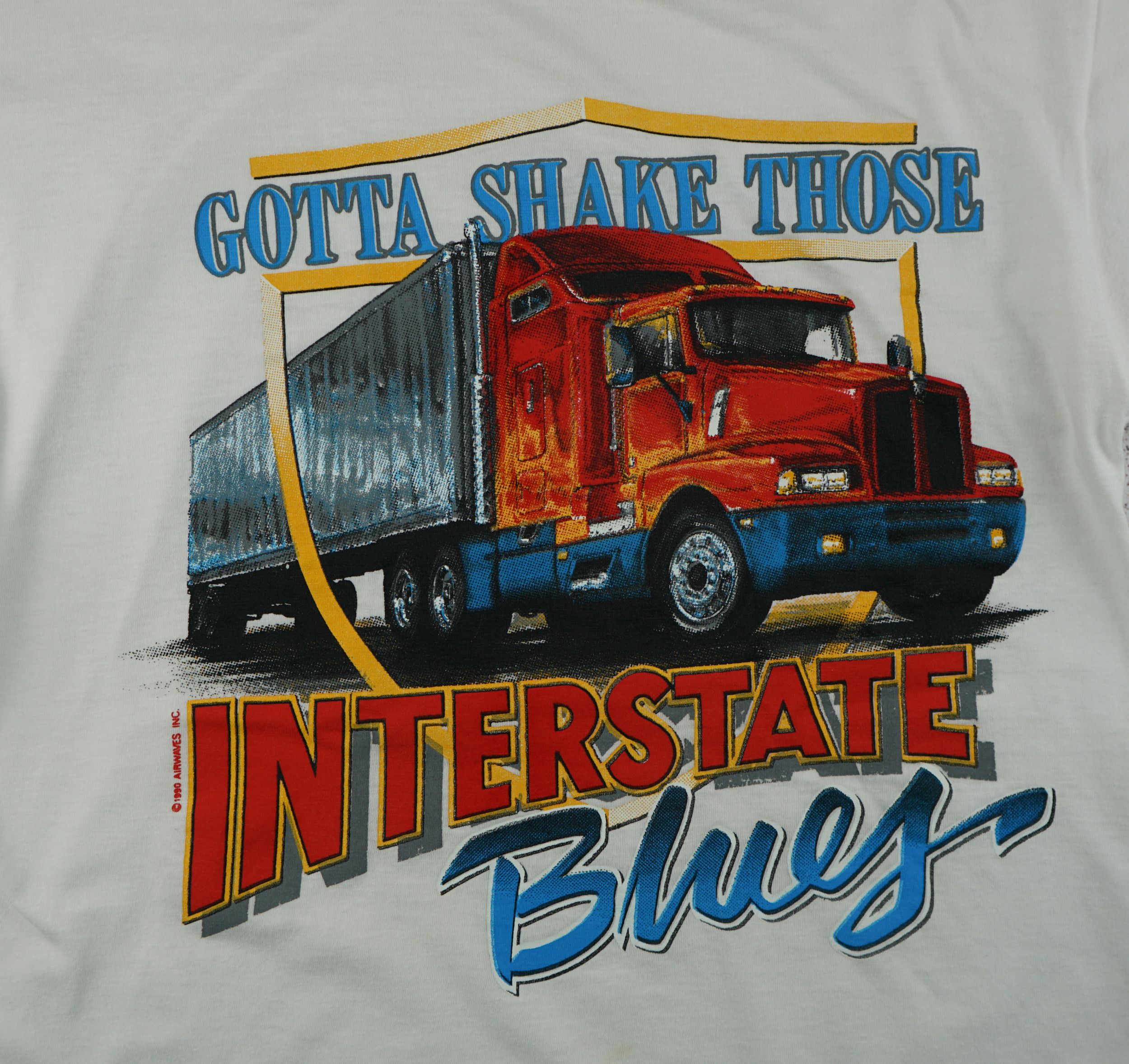 Vintage Vintage Gotta Shake Those Interstate Blues T Shirt Size US XS / EU 42 / 0 - 2 Thumbnail