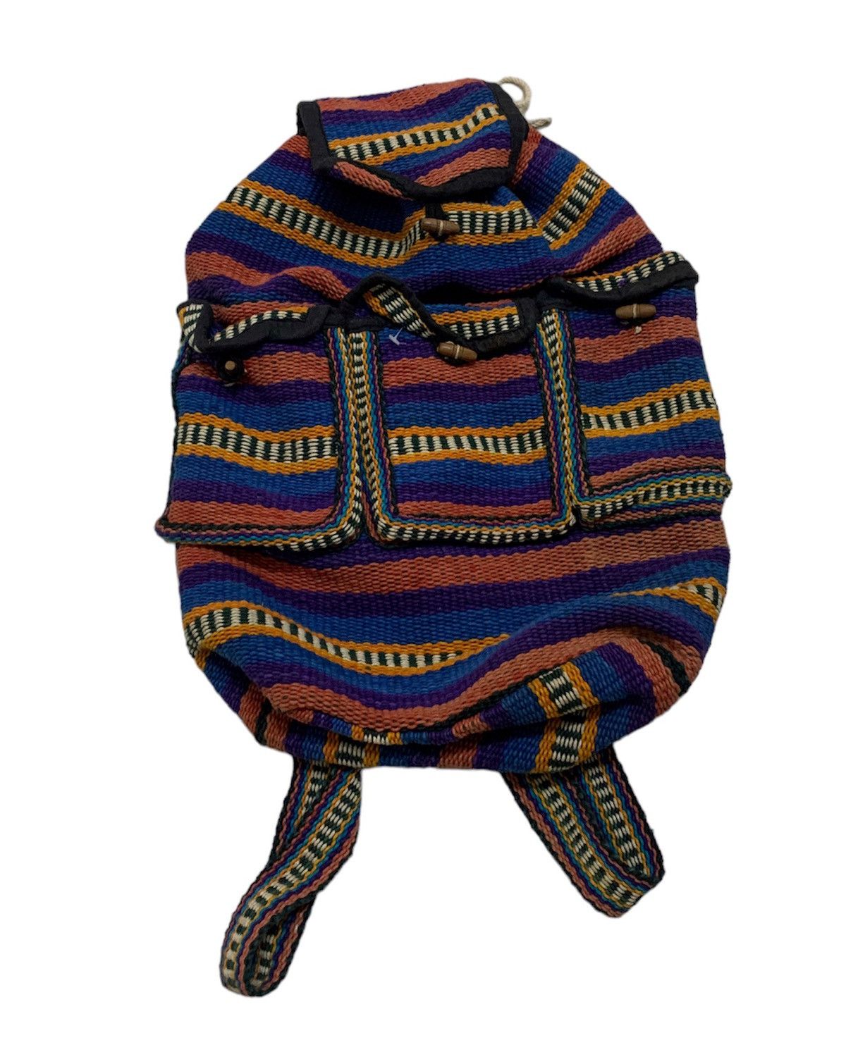 Vintage VINTAGE NAVAJO KNITTED MULTICOLOUR BACKPACK Size ONE SIZE - 1 Thumbnail