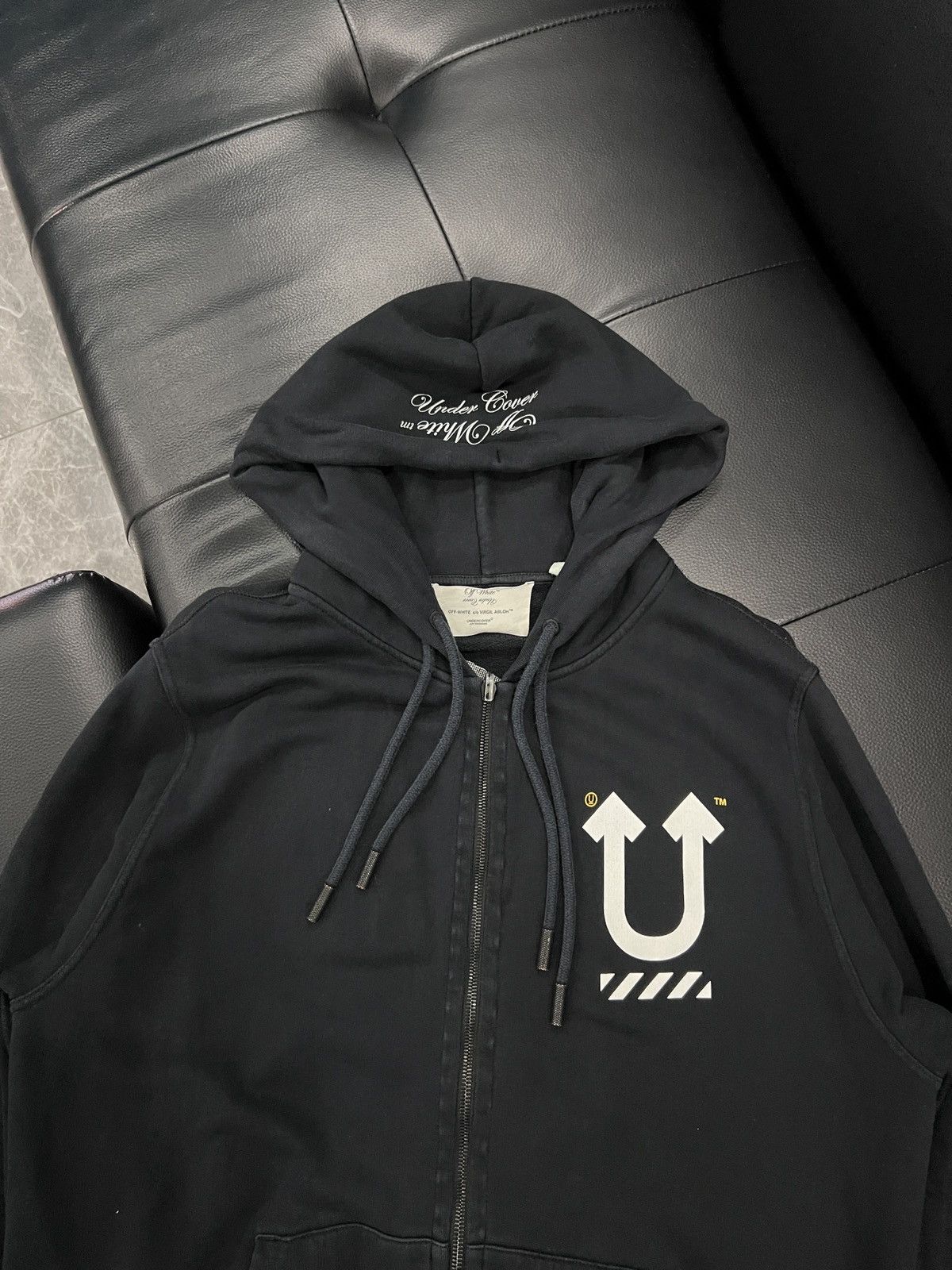 Off-White × Undercover Off-White by Undercover SS19 Reversible Skeleton Hand Zip Ho Size US M / EU 48-50 / 2 - 5 Thumbnail