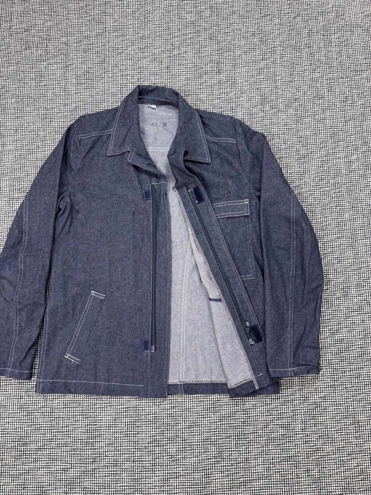 Le Laboureur rare 70s Adolphe Lafont French work zip denim jacket chore Size US M / EU 48-50 / 2 - 3 Thumbnail