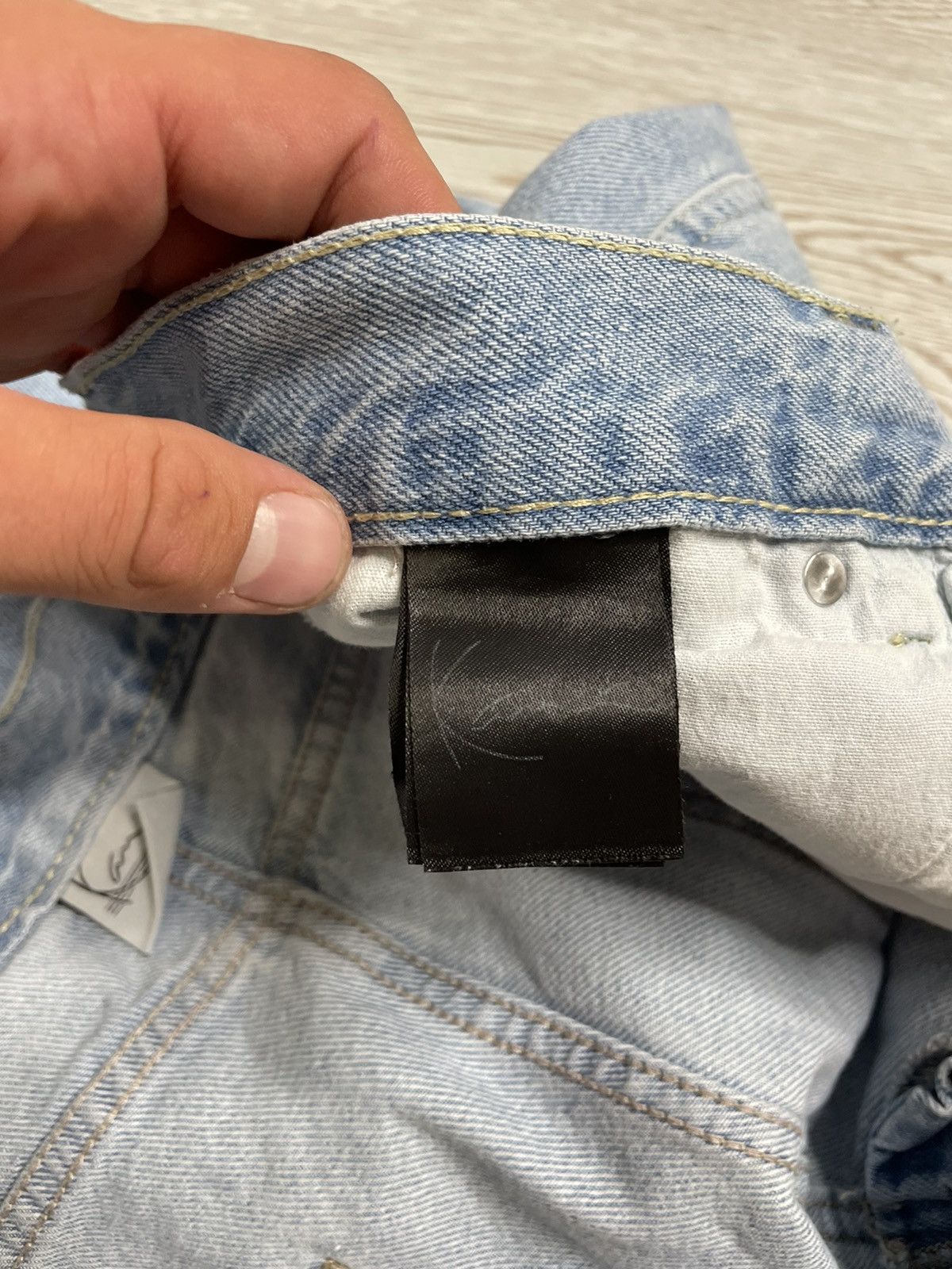 Japanese Brand × Karl Kani Karl Kani Hip Hop denim jeans joggers embroidered logo Size US 34 / EU 50 - 13 Thumbnail