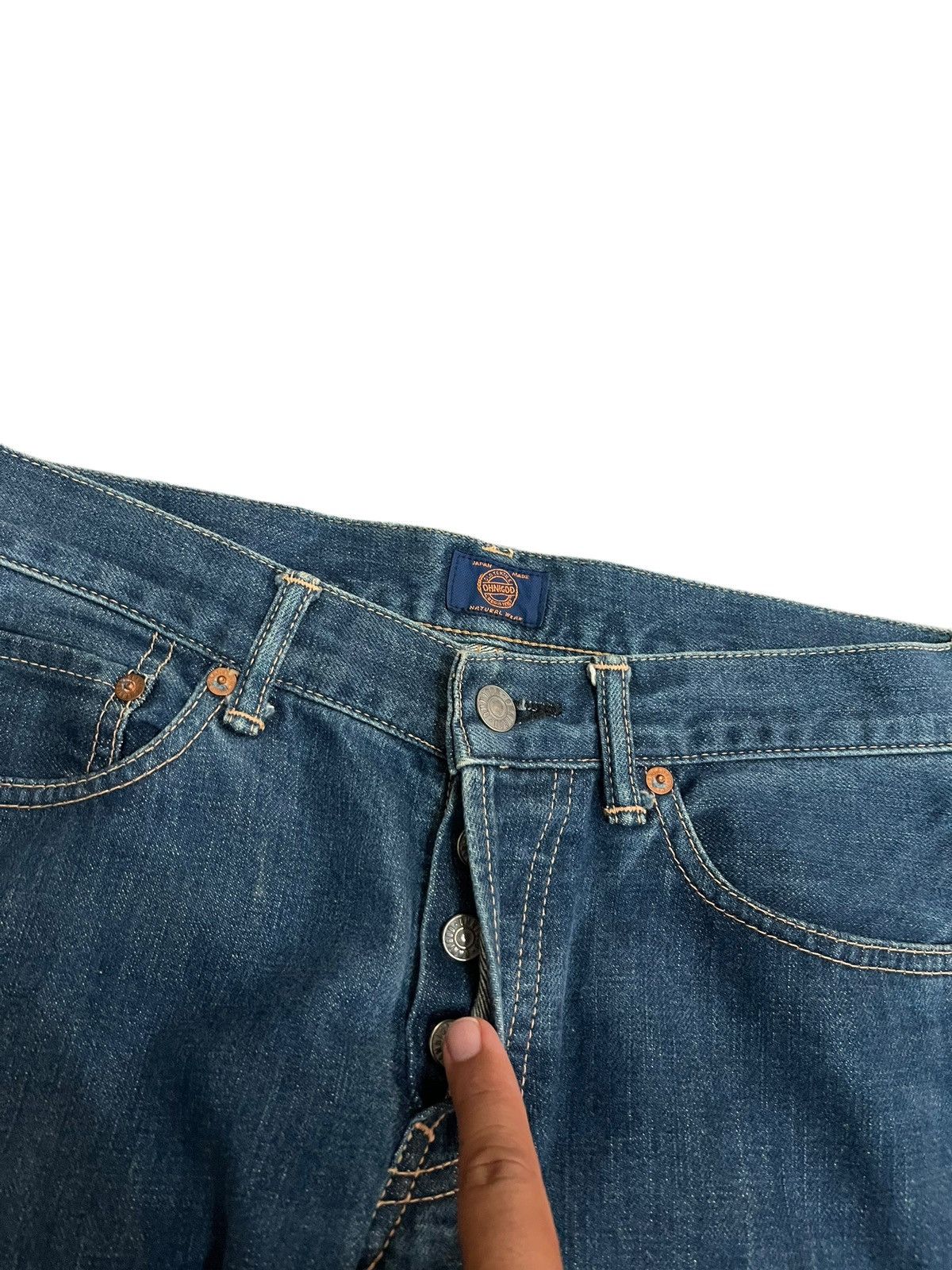 14th Addiction × Japanese Brand × OMNIGOD Vintage Omnigod Made in Japan jeans size 30 x 30 inches Size US 30 / EU 46 - 4 Thumbnail