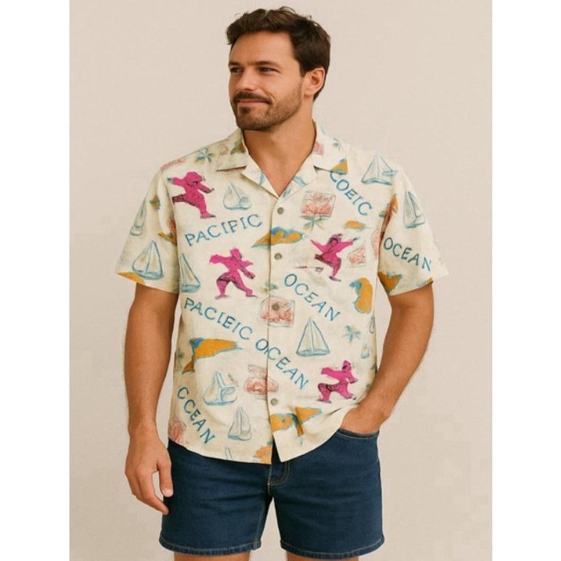 Other Bridgetown Traders Hawaiian Shirt Pacific Ocean Ivory L Size US L / EU 52-54 / 3 - 1 Thumbnail