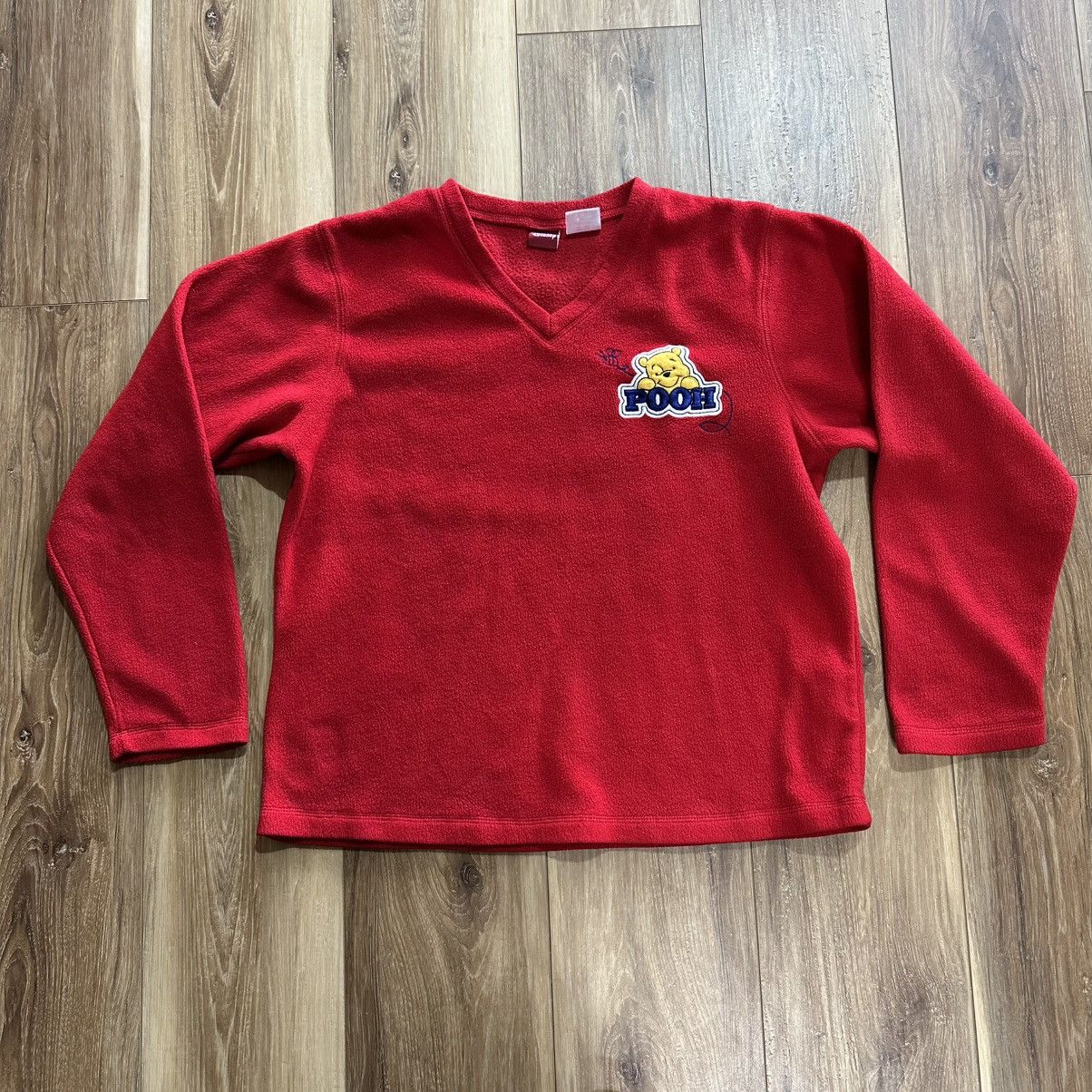 Disney × Vintage Vintage Women’s Disney Winnie the Pooh Fleece Pullover Size L / US 10 / IT 46 - 1 Thumbnail