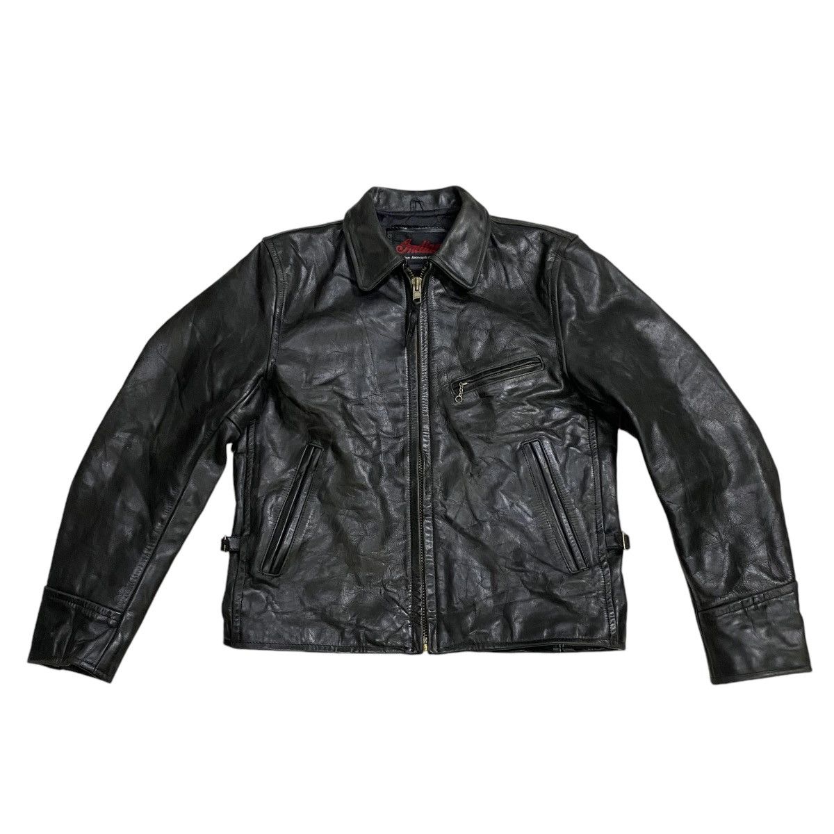 Genuine Leather Vintage Patina Indian Motocycle Inc leather jacket Size US M / EU 48-50 / 2 - 5 Thumbnail