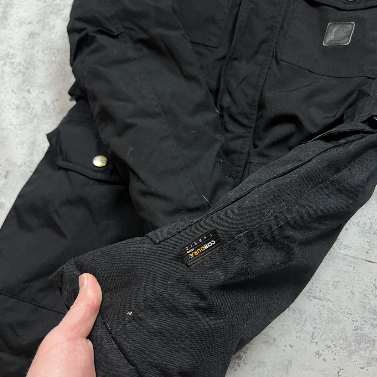 Carhartt 00s Carhartt Fur Vintage Hooded Parka Winter Jacket Size US S / EU 44-46 / 1 - 11 Thumbnail