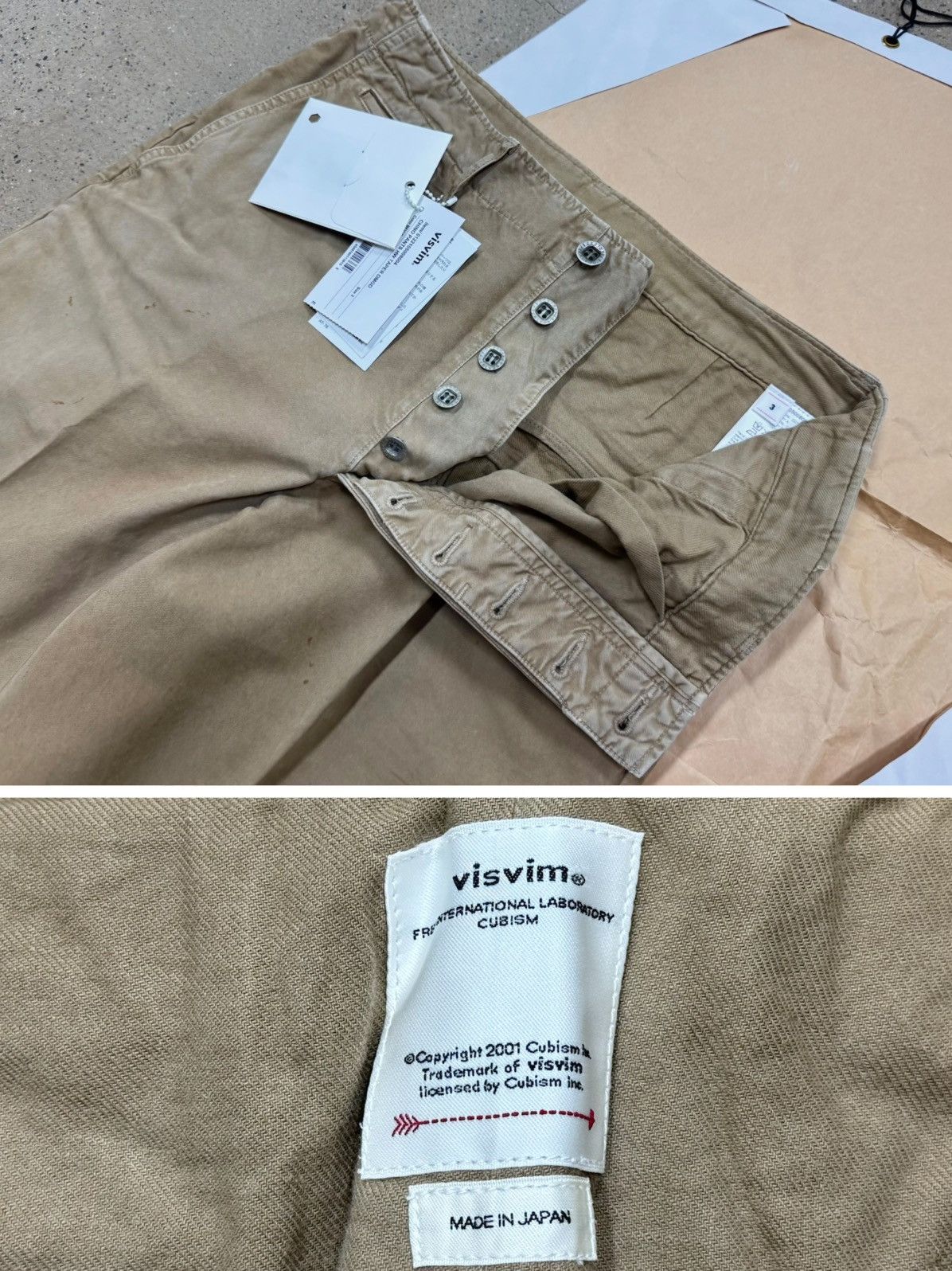 Visvim Visvim 22ss CHINO PANTS HW TAPER DMGD Beige Size US 34 / EU 50 - 4 Thumbnail