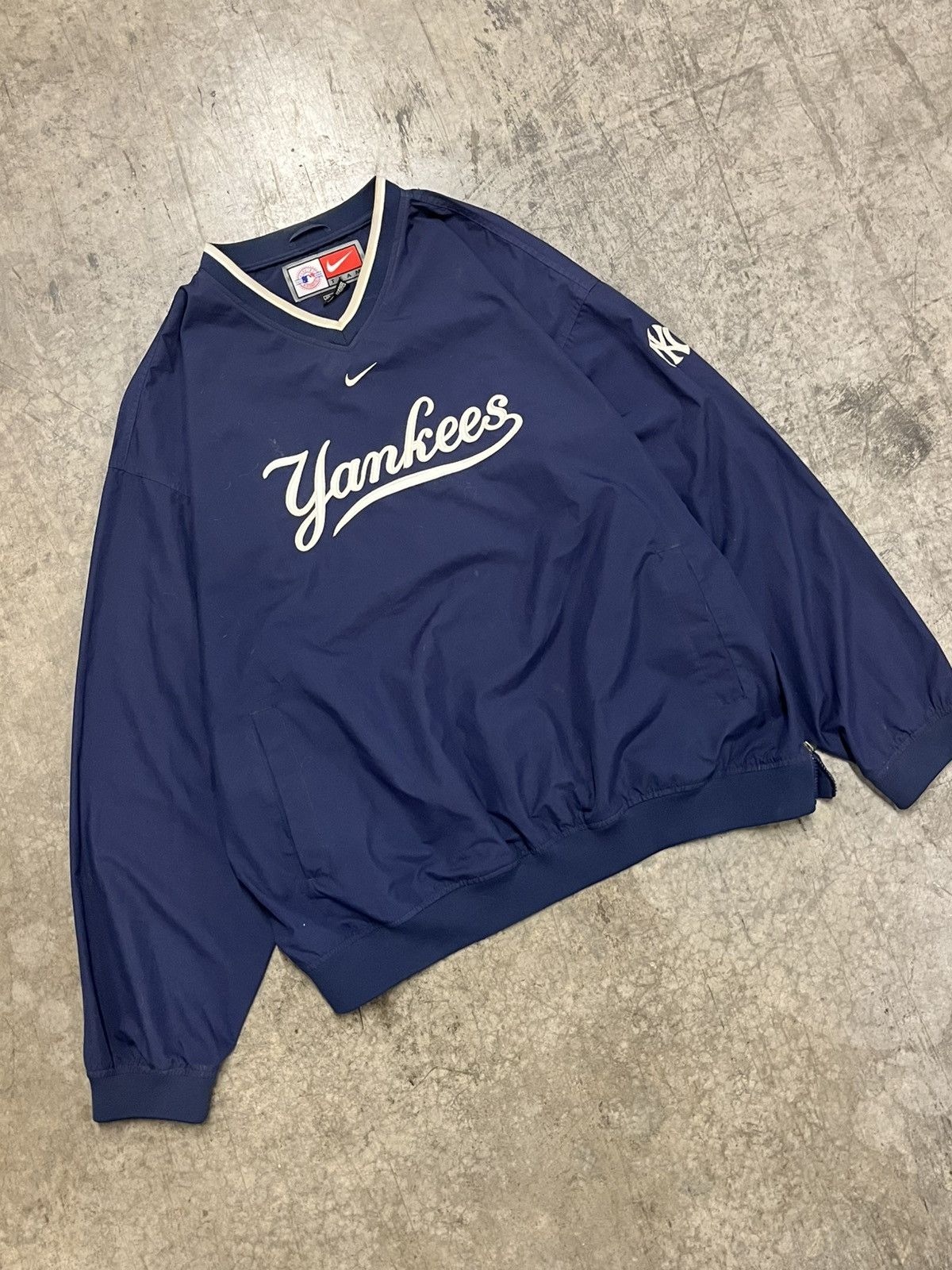 Vintage NY Yankees vintage Nike center swoosh pull over rare sports Size US XXL / EU 58 / 5 - 1 Thumbnail