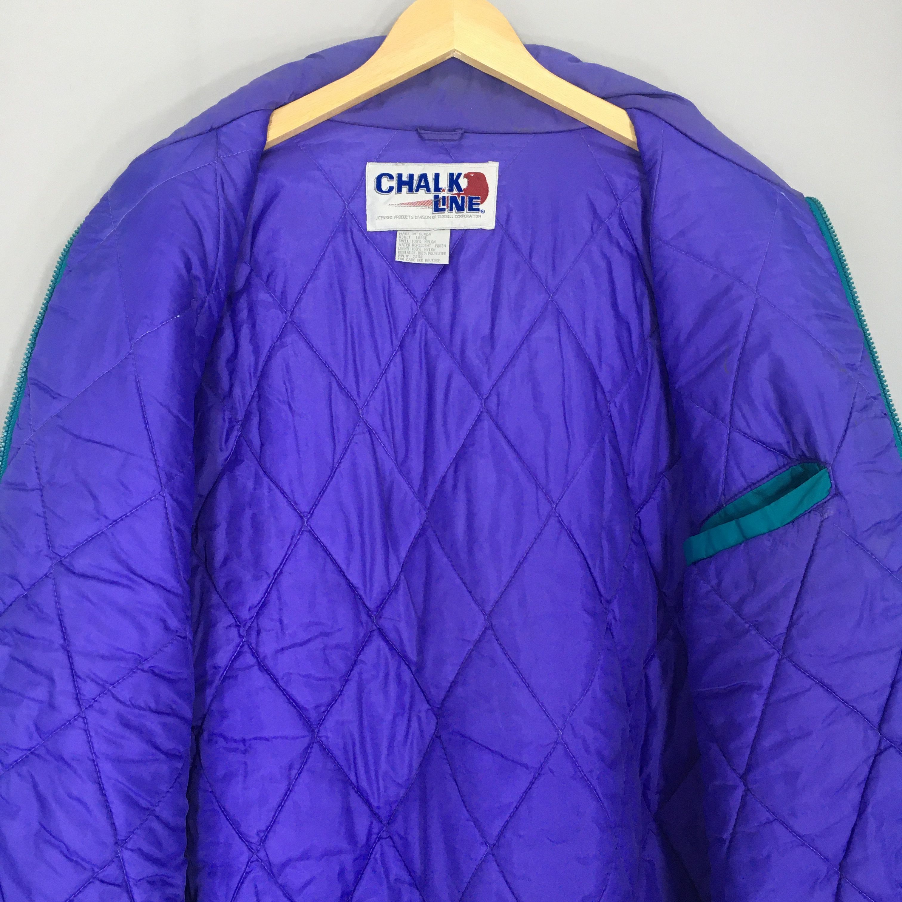 Chalk Line × NBA × Vintage Vintage Charlotte Hornets NBA Chalk Line Jacket Large Size US L / EU 52-54 / 3 - 11 Thumbnail