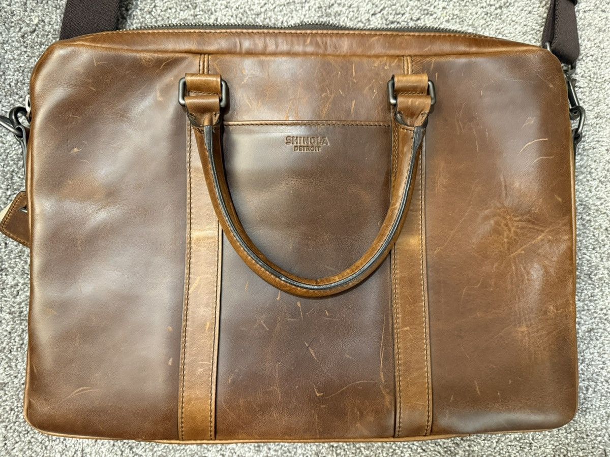 Shinola Mens Leather Laptop Case Size ONE SIZE - 2 Thumbnail