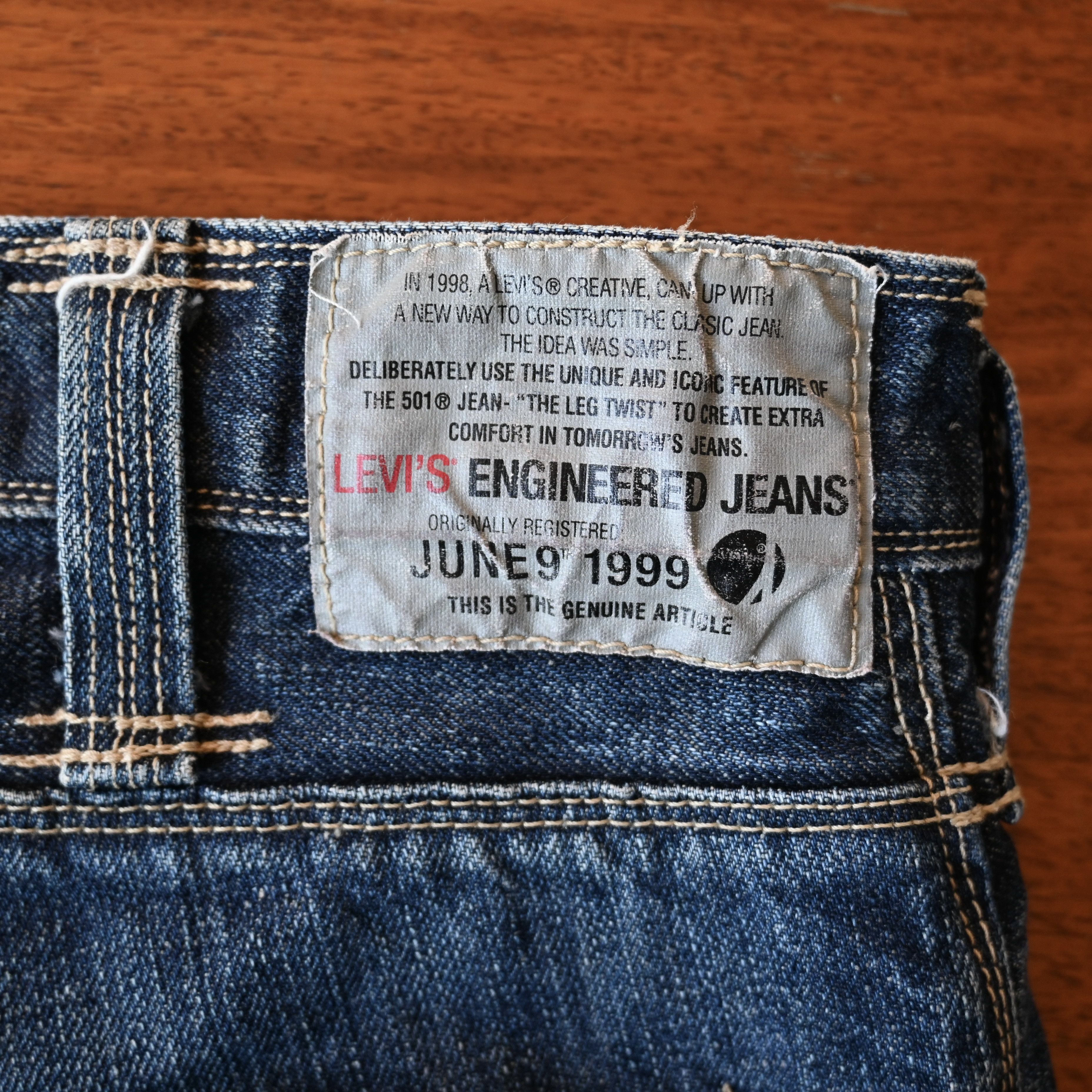 Levi's VTG 2005 Levi's Engineered Jeans, distressed, 34 Size US 34 / EU 50 - 13 Thumbnail
