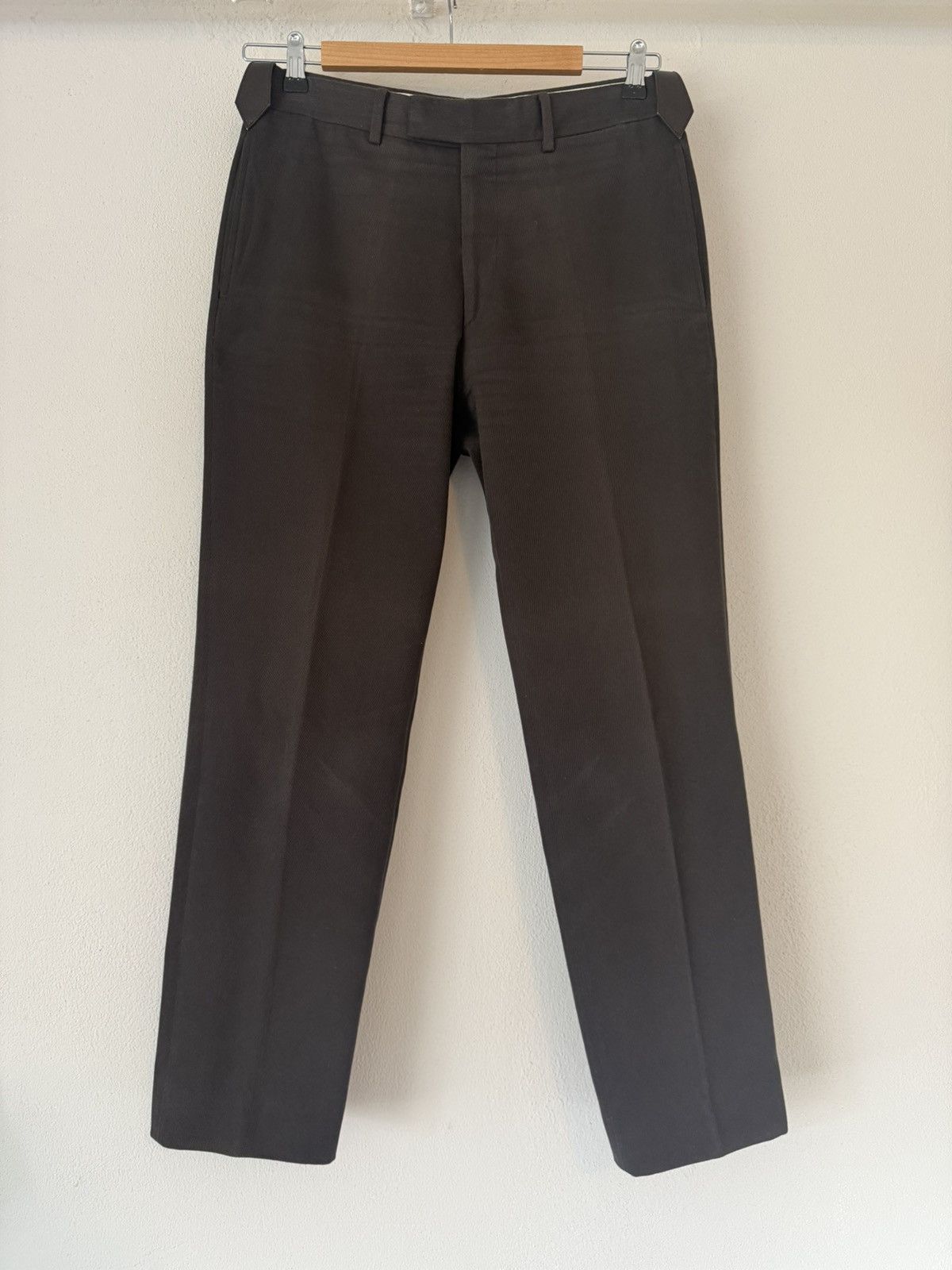 Hermes Brown Cotton-Cashmere Trousers Size US 32 / EU 48 - 1 Thumbnail