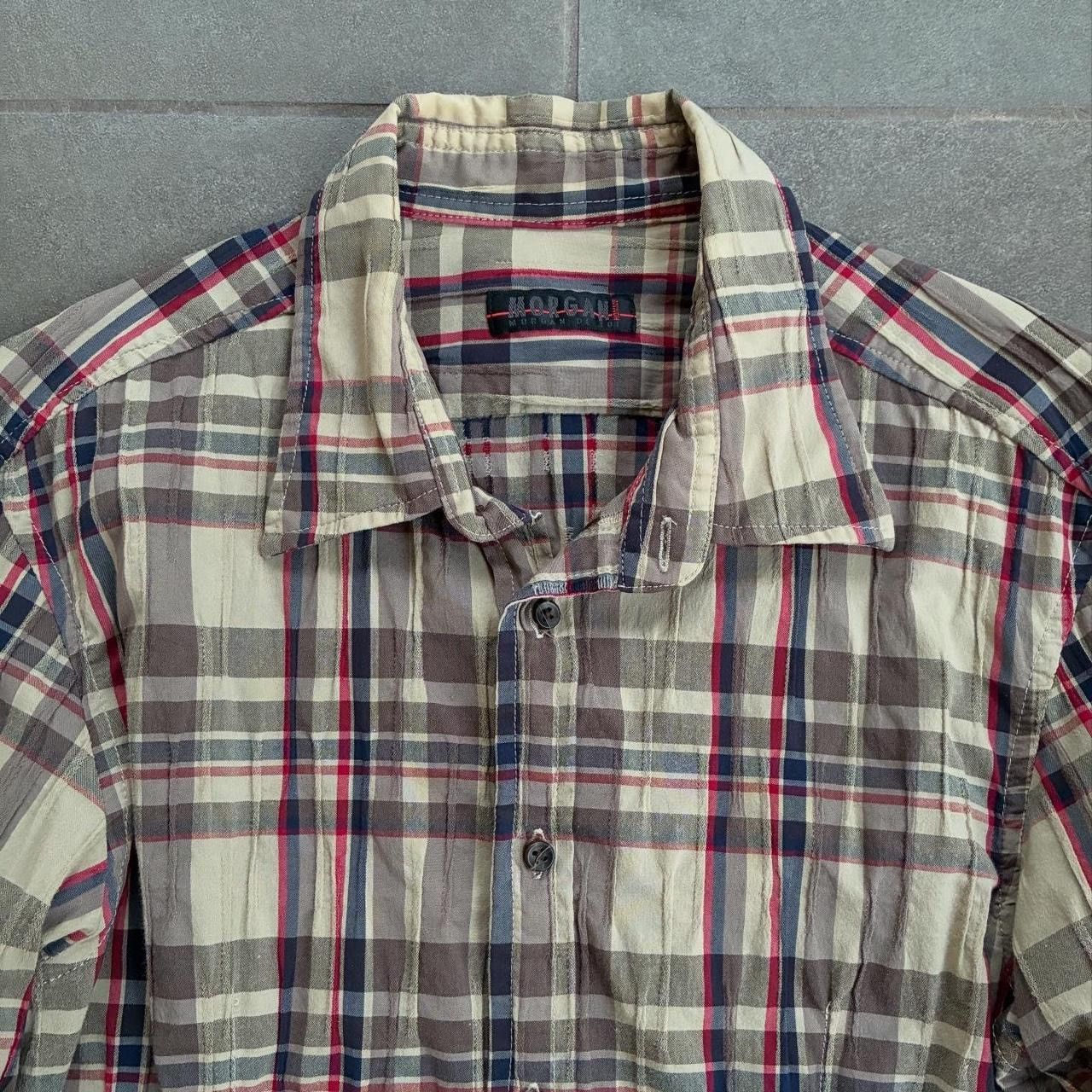 Morgan Homme 2000s-2010s? Morgan Homme textured button up shirt Size US S / EU 44-46 / 1 - 4 Thumbnail