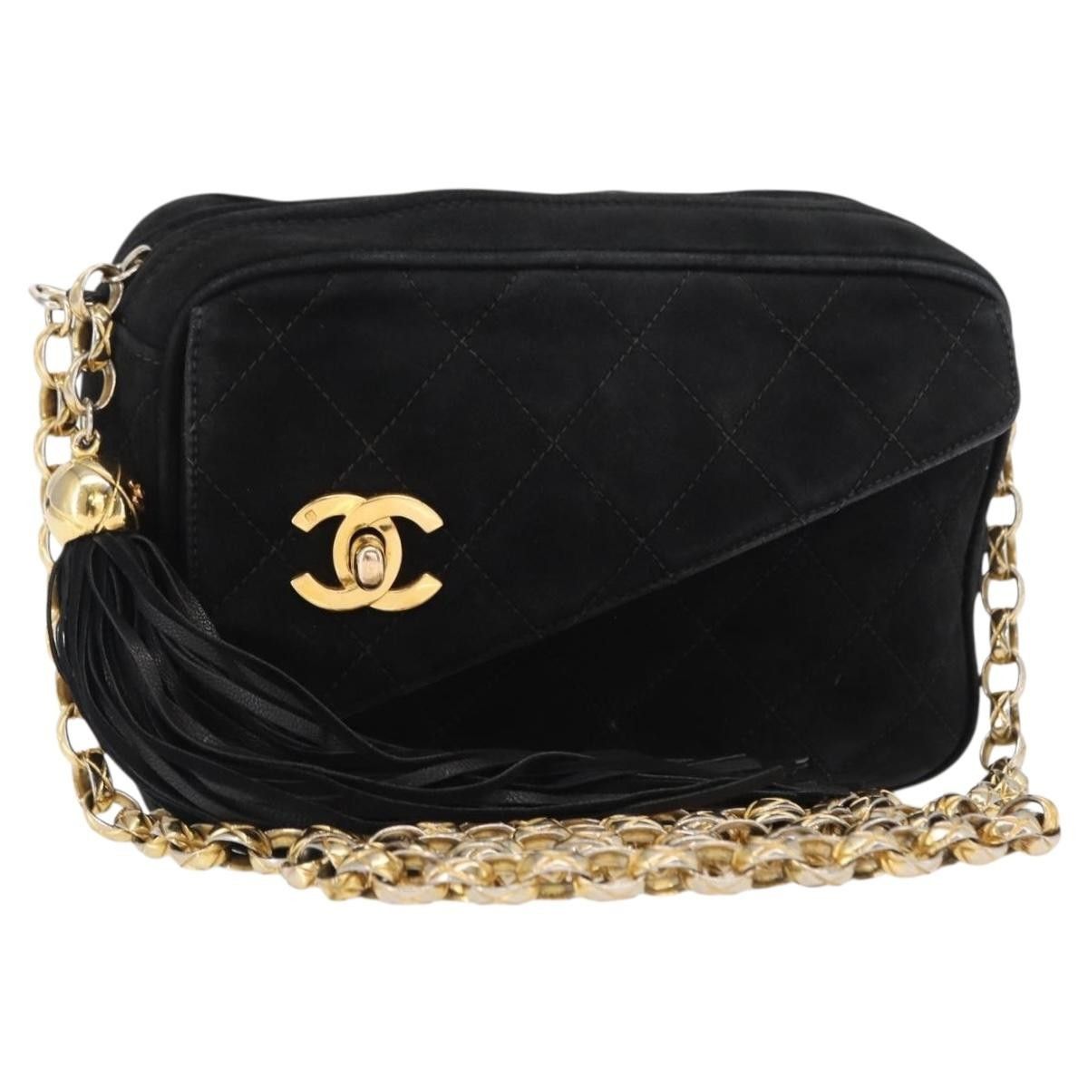 Chanel Chanel Vintage Front Pocket Camera Bag Quilted Suede Size ONE SIZE - 1 Thumbnail