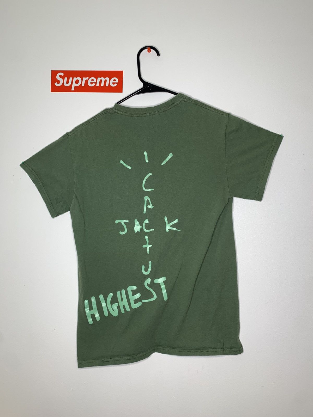 Jordan Brand × Nike × Travis Scott Travis Scott Jordan olive tee Size US S / EU 44-46 / 1 - 3 Thumbnail