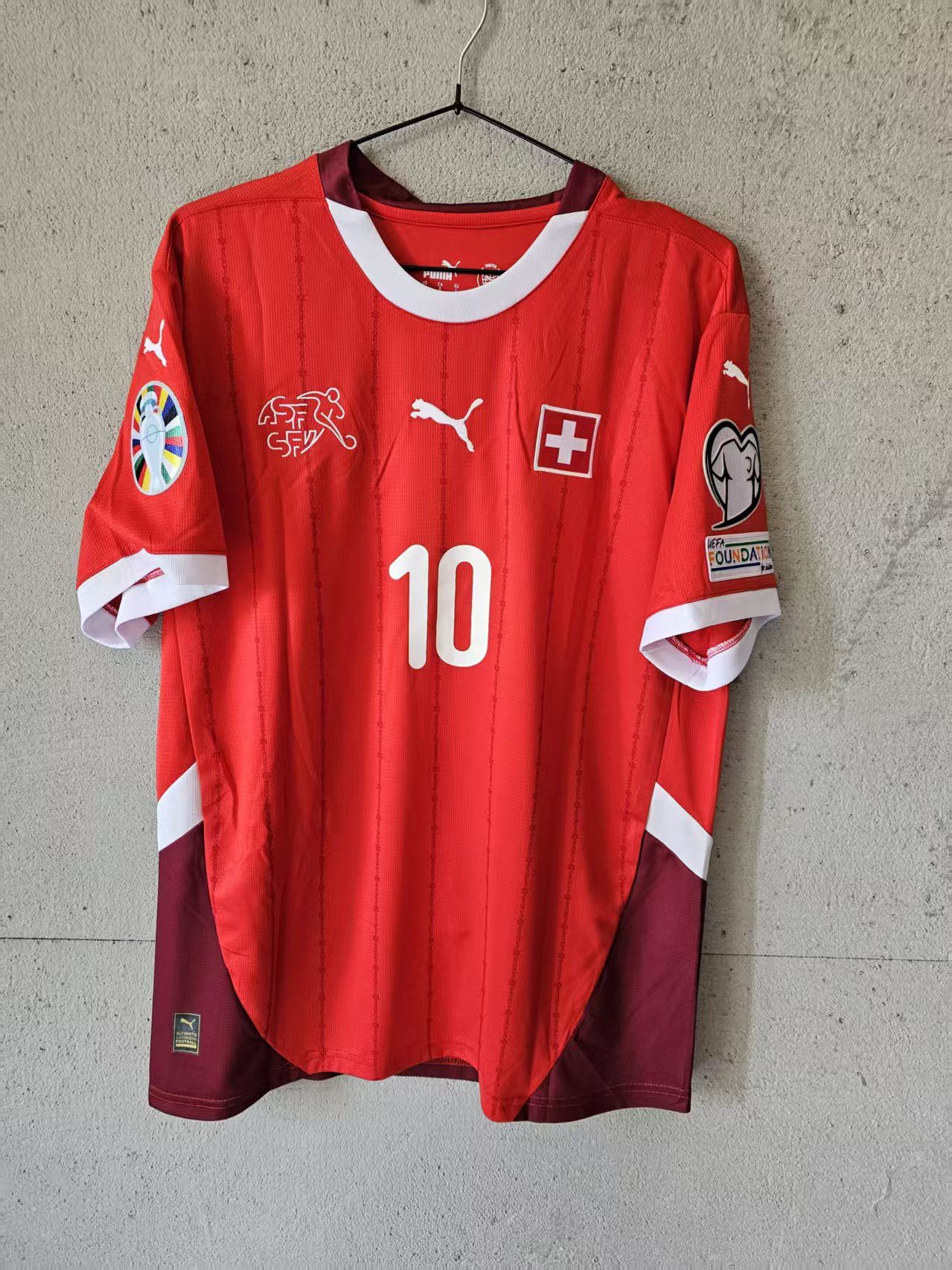 2024 Switzerland #10 Xhaka Jersey Home