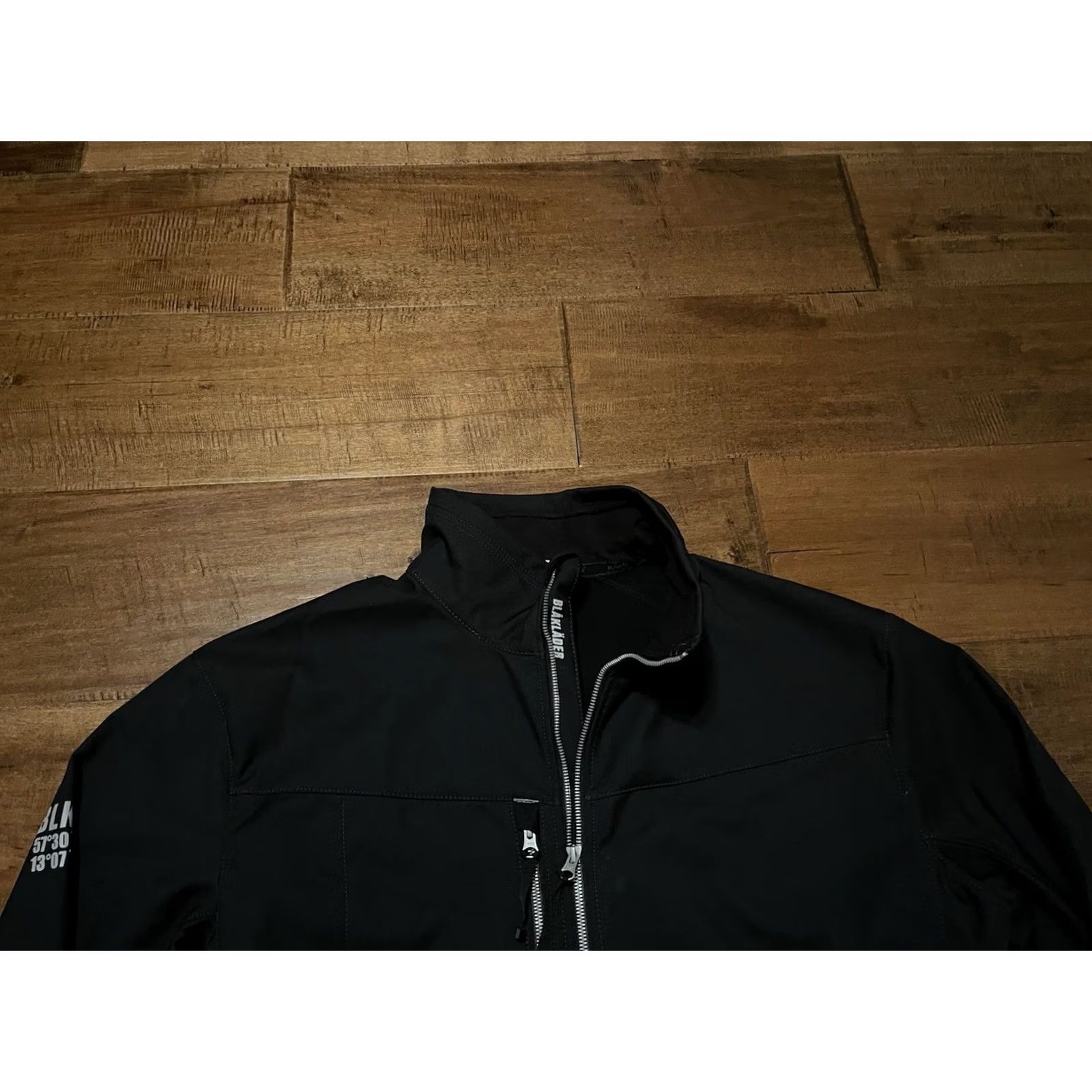 Vintage Blaklader Workwear Jacket Softshell Windproof Water Resistant 4857 Black Men's 2XL Size US XXL / EU 58 / 5 - 2 Thumbnail