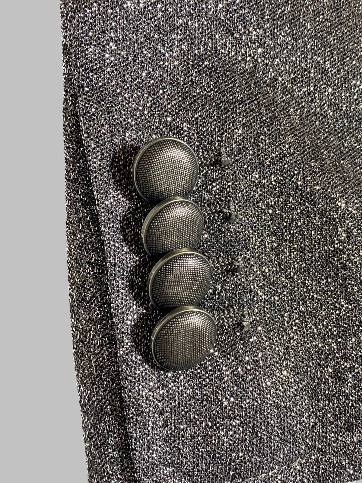 Tagliatore Tagliatore Women’s Glitter Silver Blazer Jacket Size L / US 10 / IT 46 - 5 Thumbnail
