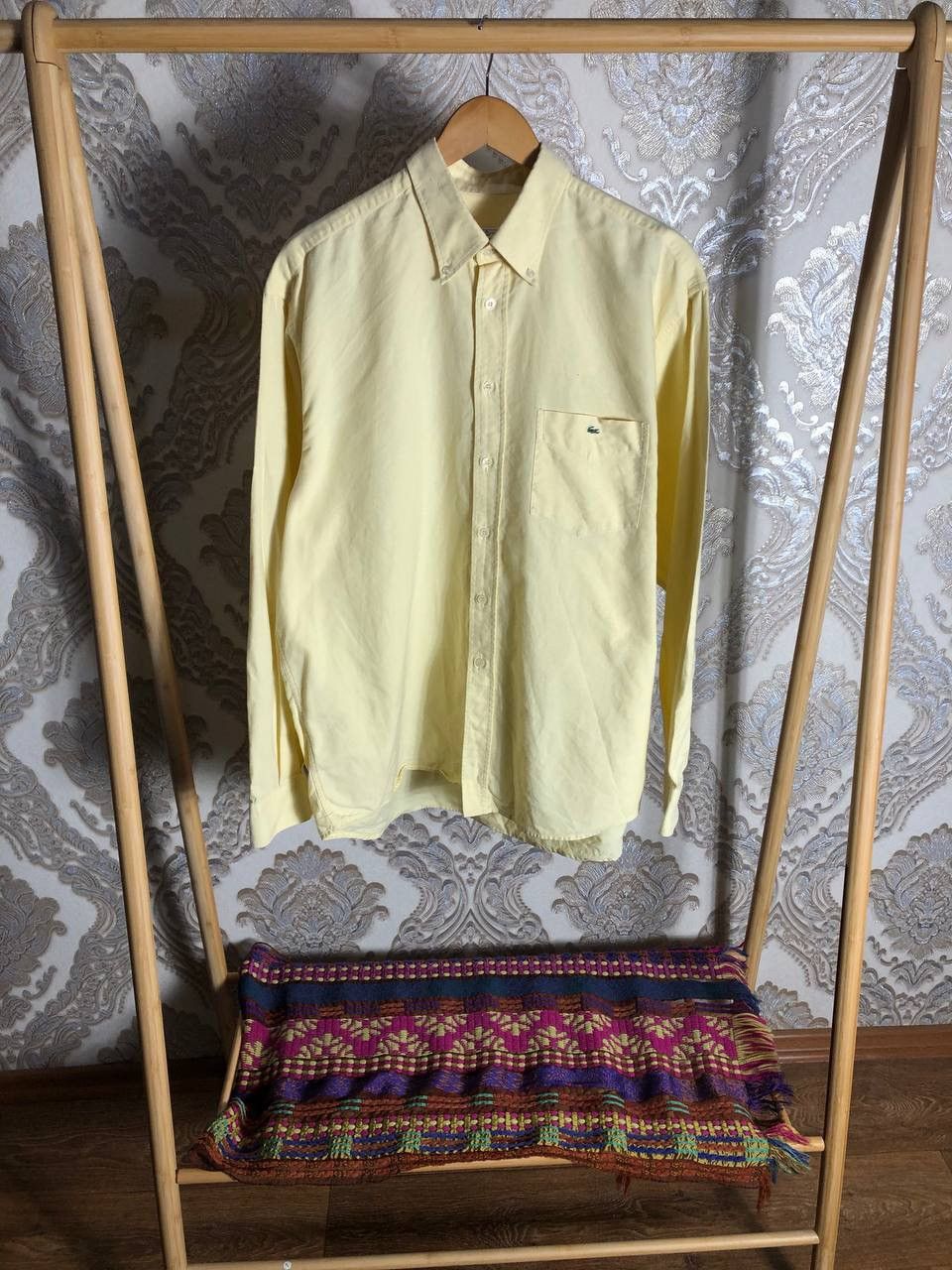 Lacoste × Vintage VERY RARE LACOSTE CHEMISE LONG SLLEVE DESIGNER SHIRTS 90s Size US XL / EU 56 / 4 - 1 Thumbnail