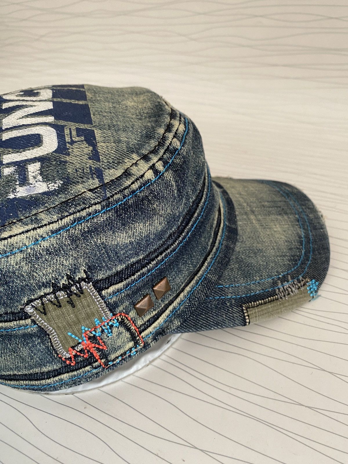 If Six Was Nine EXR Function Distressed Avant Garde Patrol Cap Size ONE SIZE - 9 Thumbnail