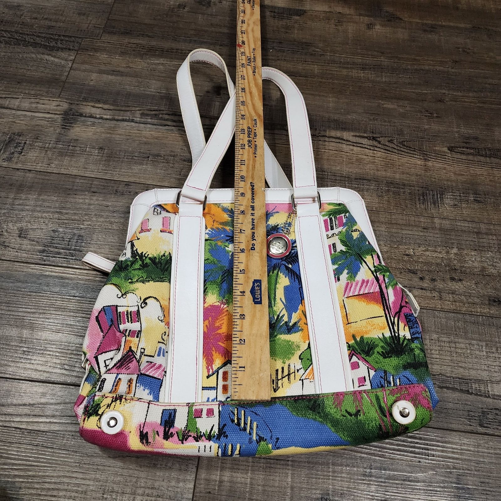 The Sak The Sak Vintage Canvas Hinged open purse tropical scene 4A Size ONE SIZE - 8 Thumbnail