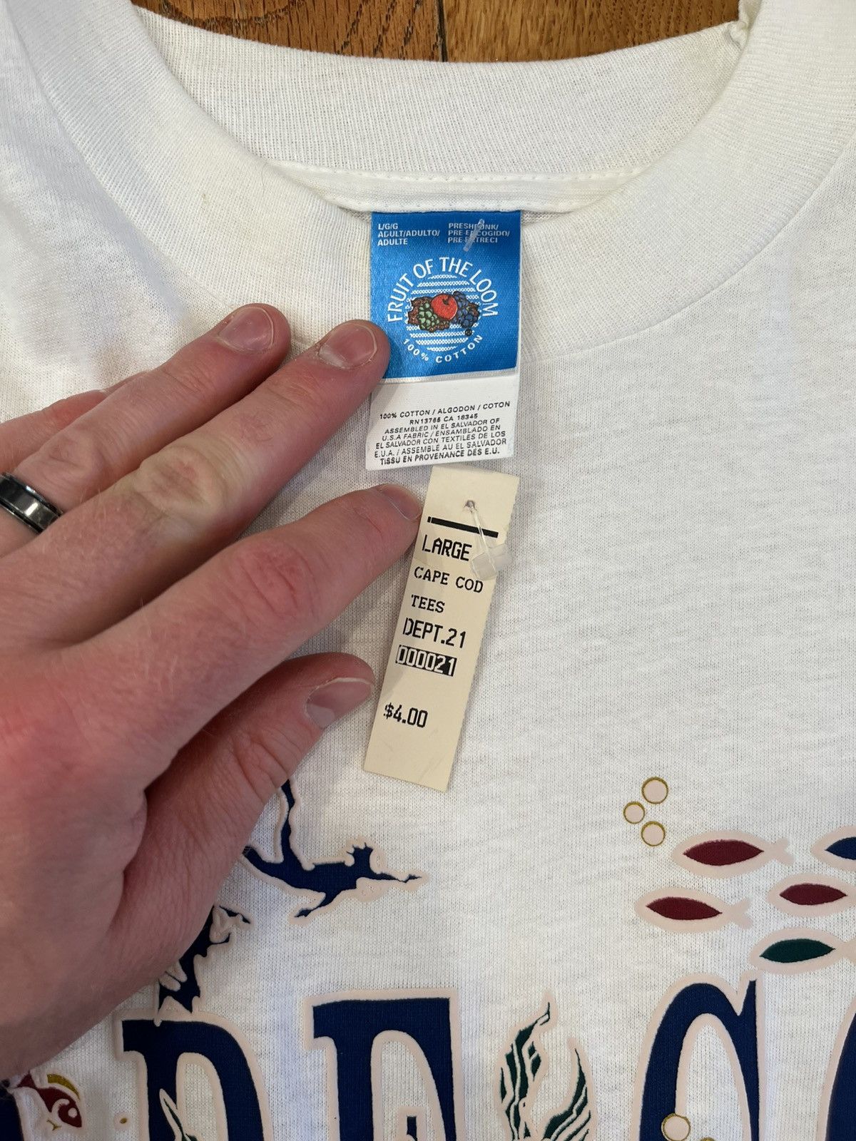 Vintage Vintage Cape Cod T-Shirt Shirt Tee Ocean Beach Large New Size US L / EU 52-54 / 3 - 4 Thumbnail