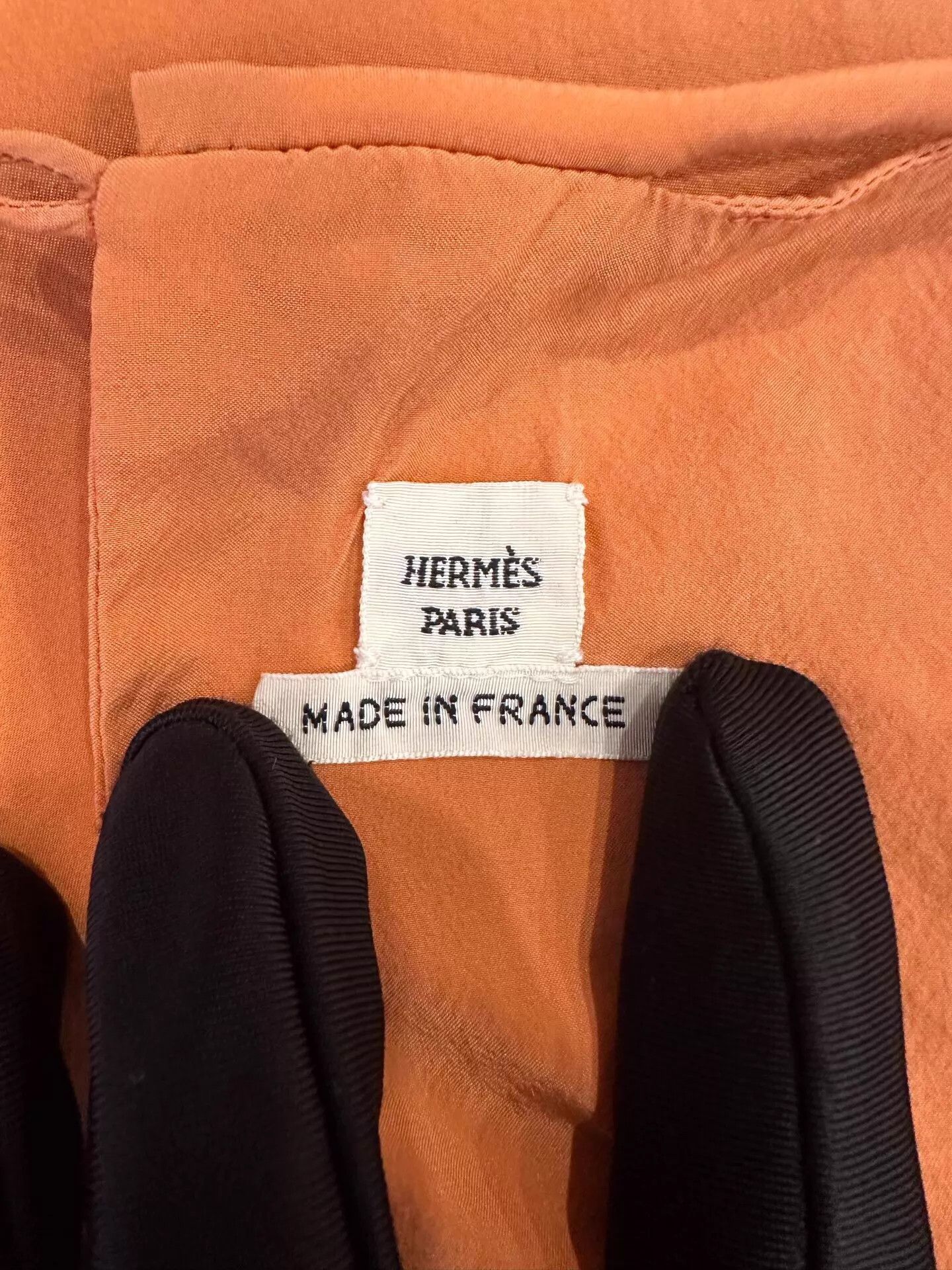 Hermes Hermes Women's Orange Silk Sleeveless Dress Size XS / US 0-2 / IT 36-38 - 4 Thumbnail