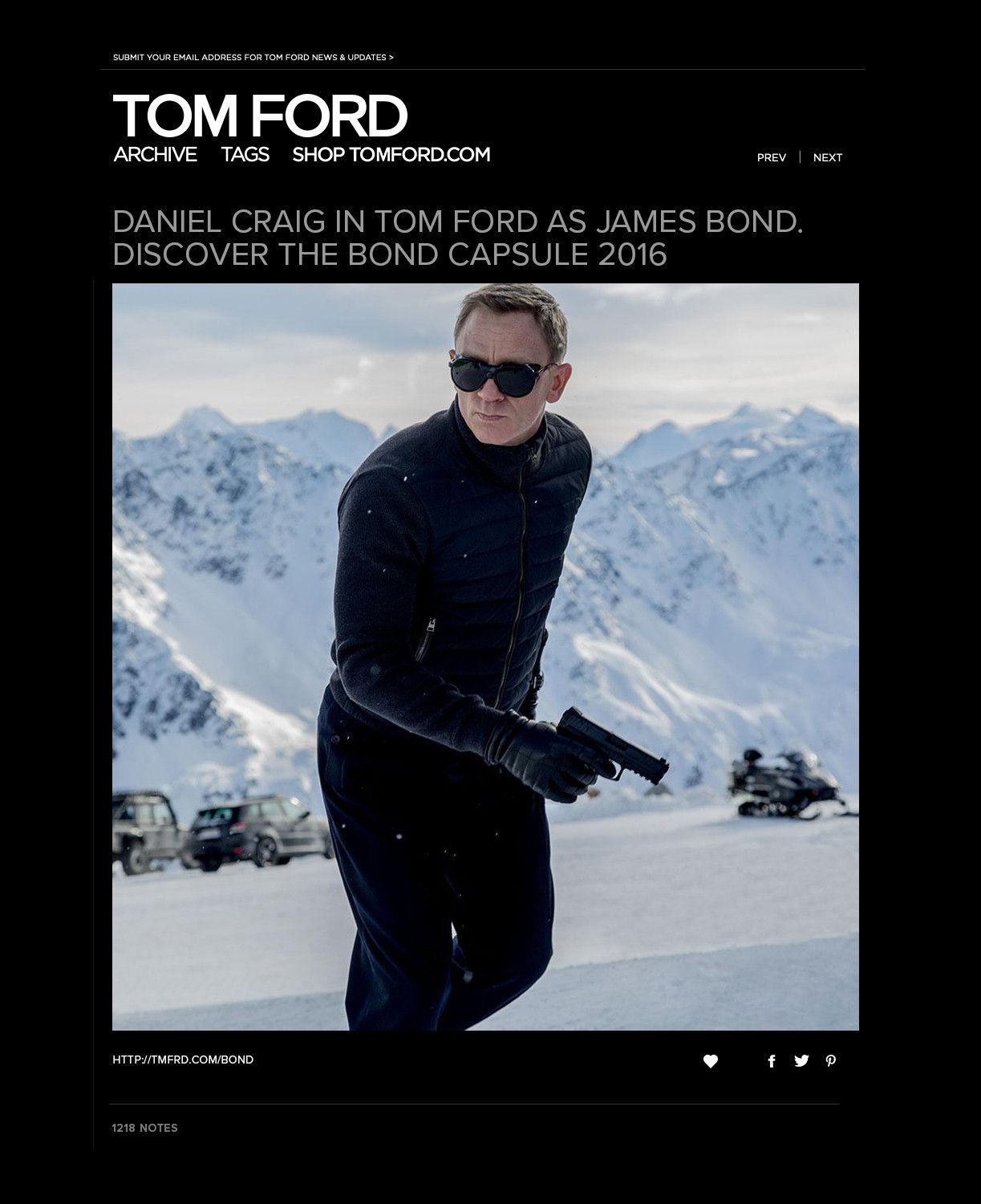 image of Tom Ford A Menswear Grail Coveted James Bond Spectre Black, Men's (Size Large)